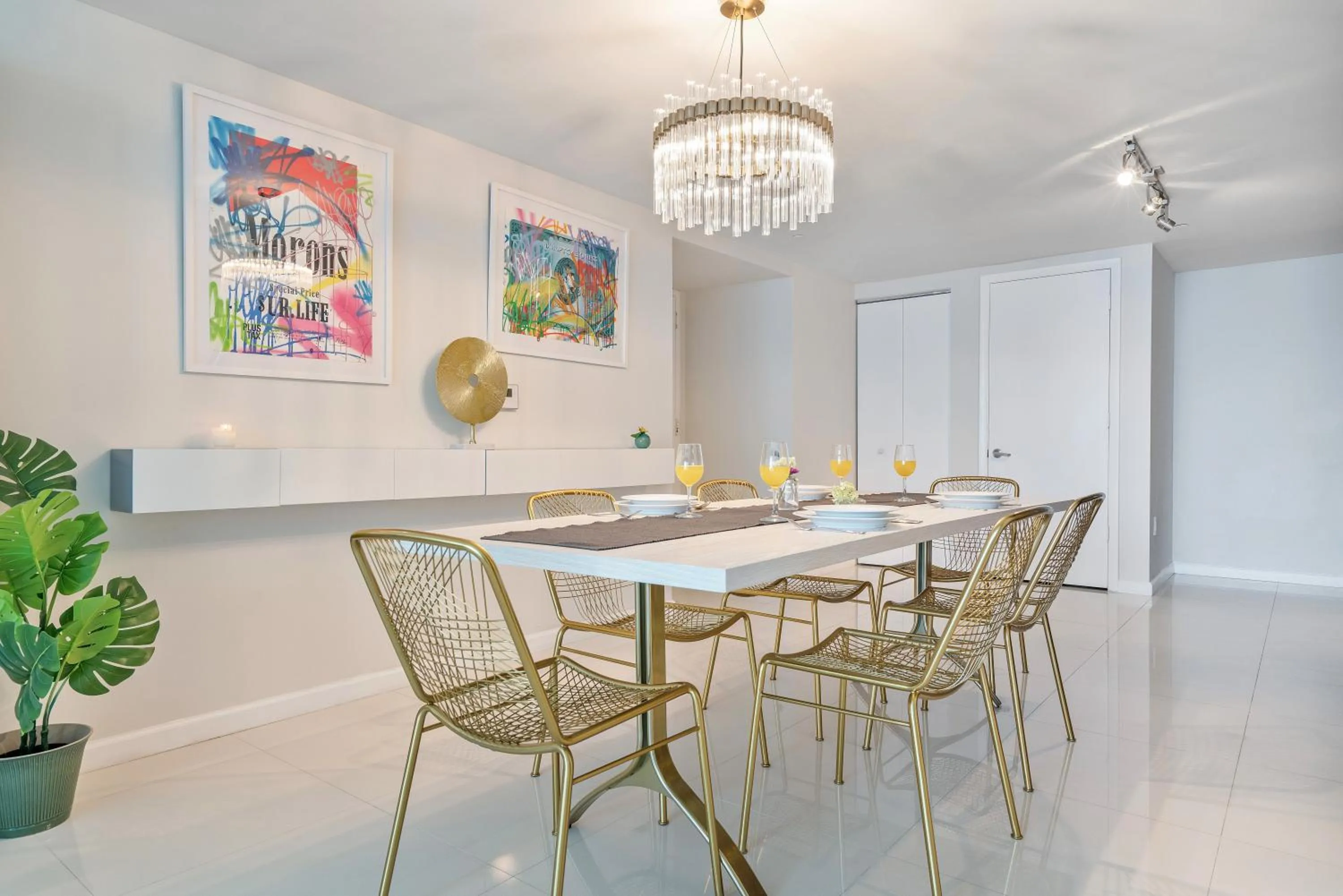 Dining area in Brickell by Miami Vacation Rentals