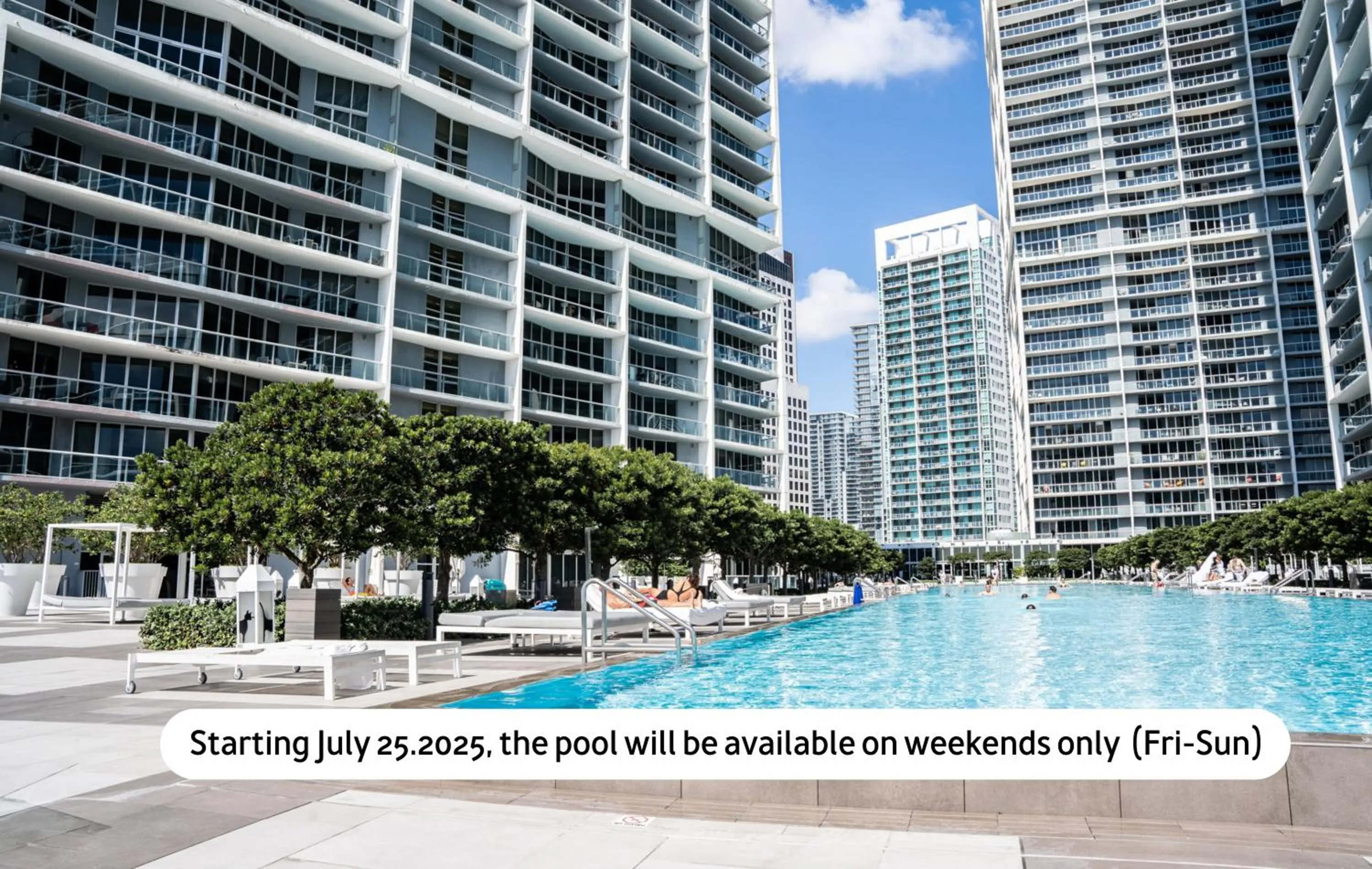 Swimming pool in Brickell by Miami Vacation Rentals