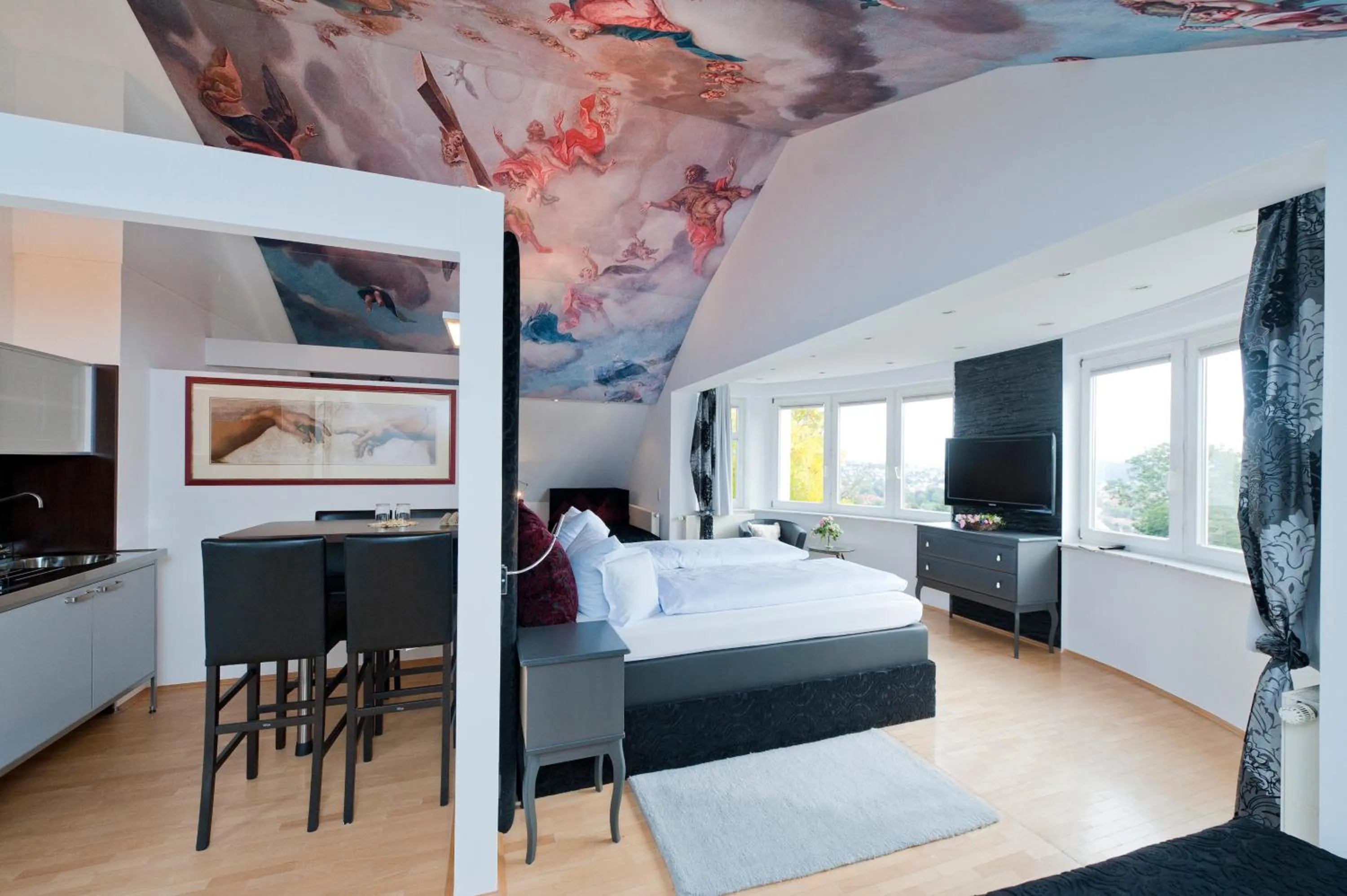 Photo of the whole room, Bed in Hotelpension Vitalis