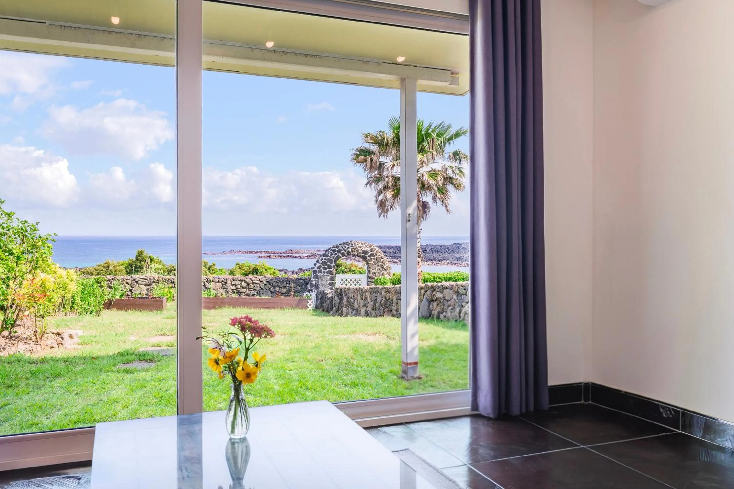 Living room in Jeju Turning point Pension