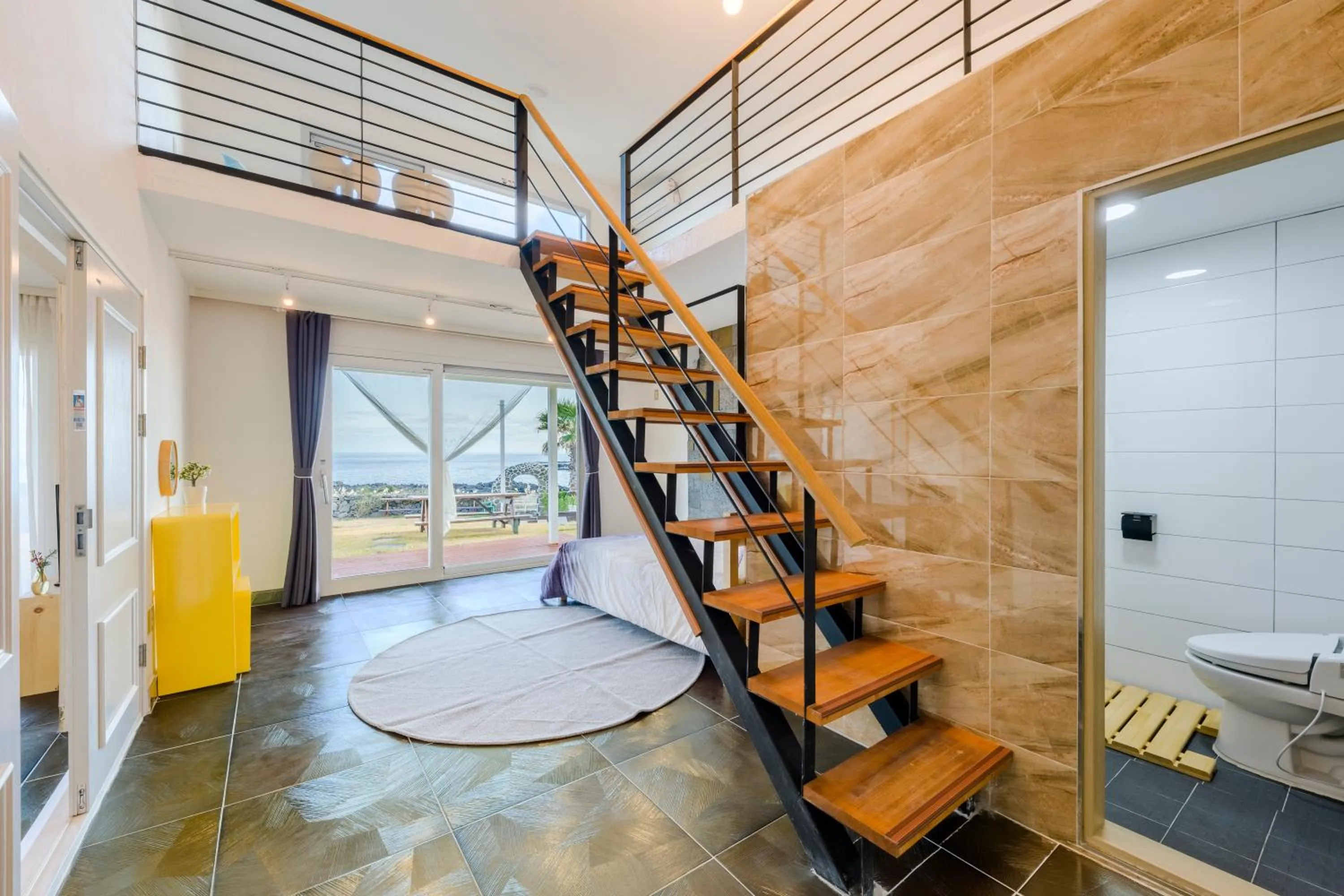 Bedroom in Jeju Turning point Pension