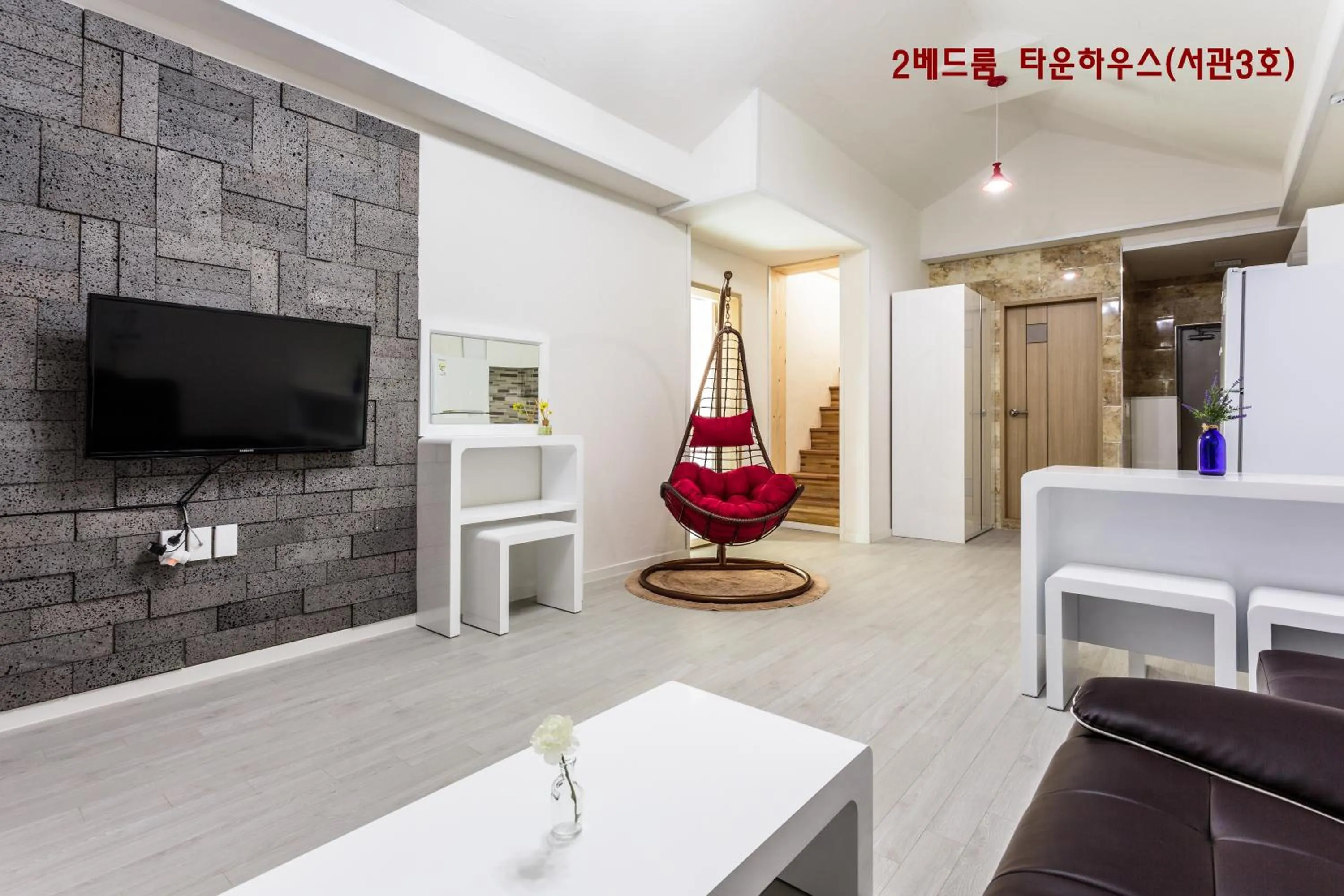 Living room in Jeju Turning point Pension