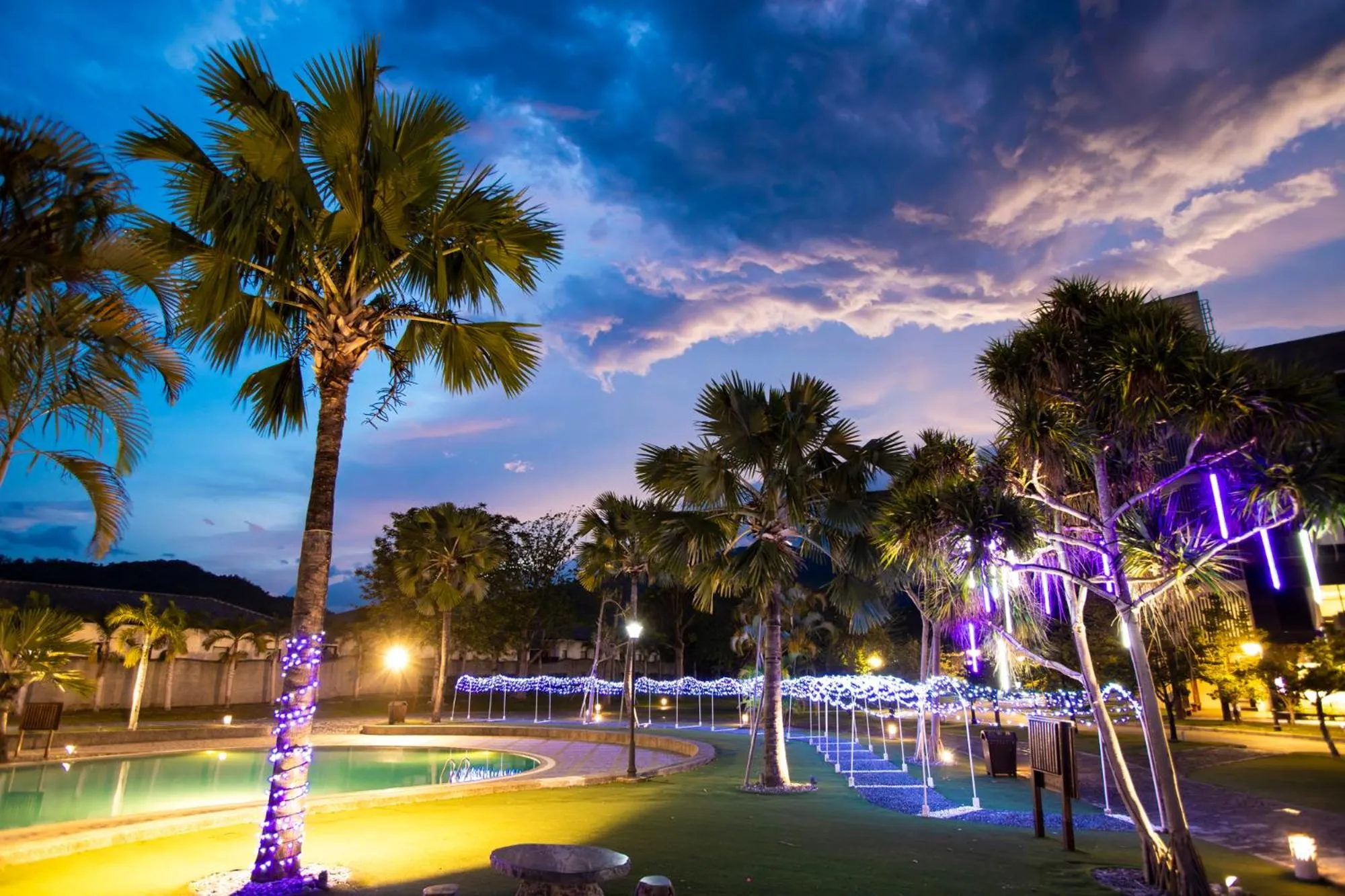 Pool view in Chii Lih Resort