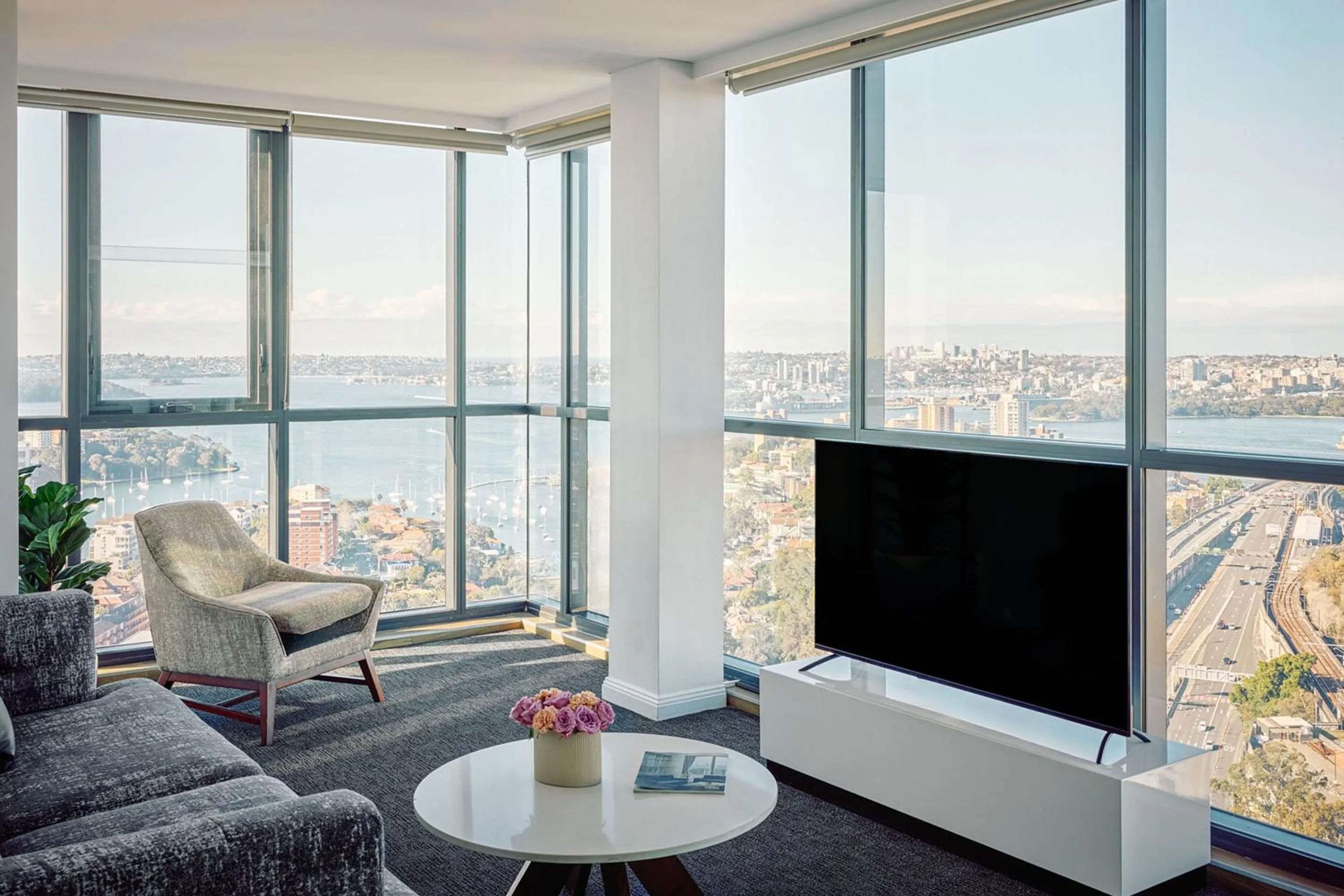 Living room in Meriton Suites North Sydney