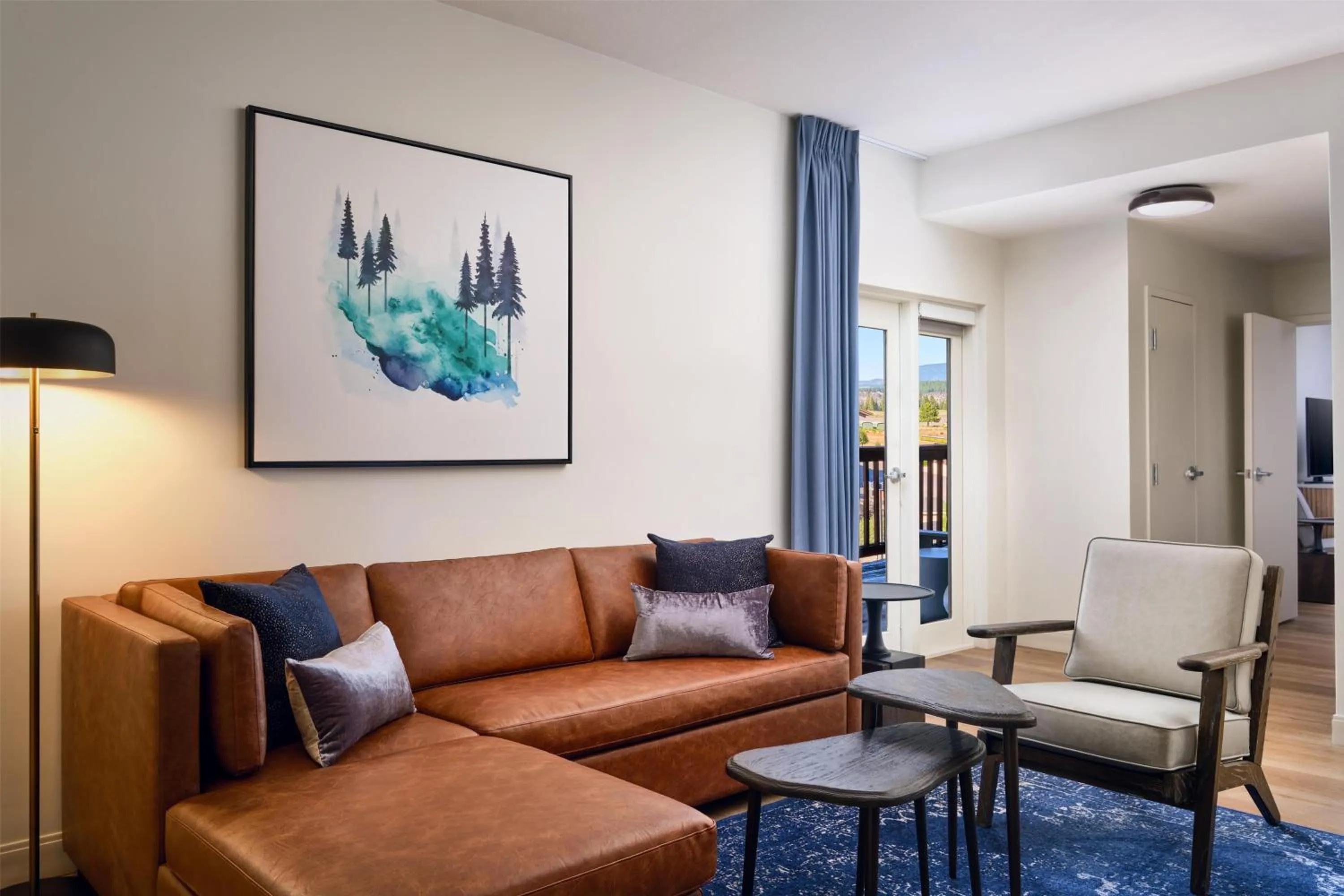 Living room in Martis Valley Lodge, Tapestry Collection by Hilton