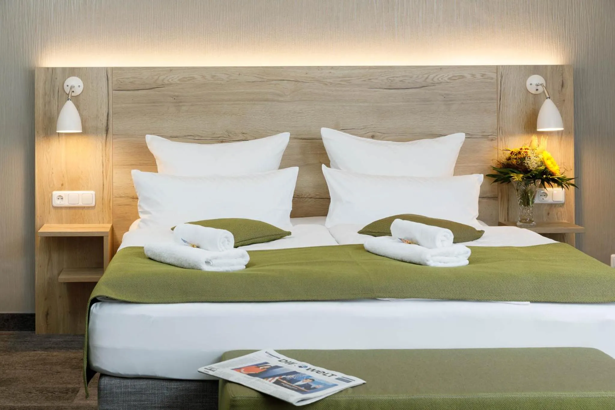 Bed in Am Schloßbrunnen Bad Muskau