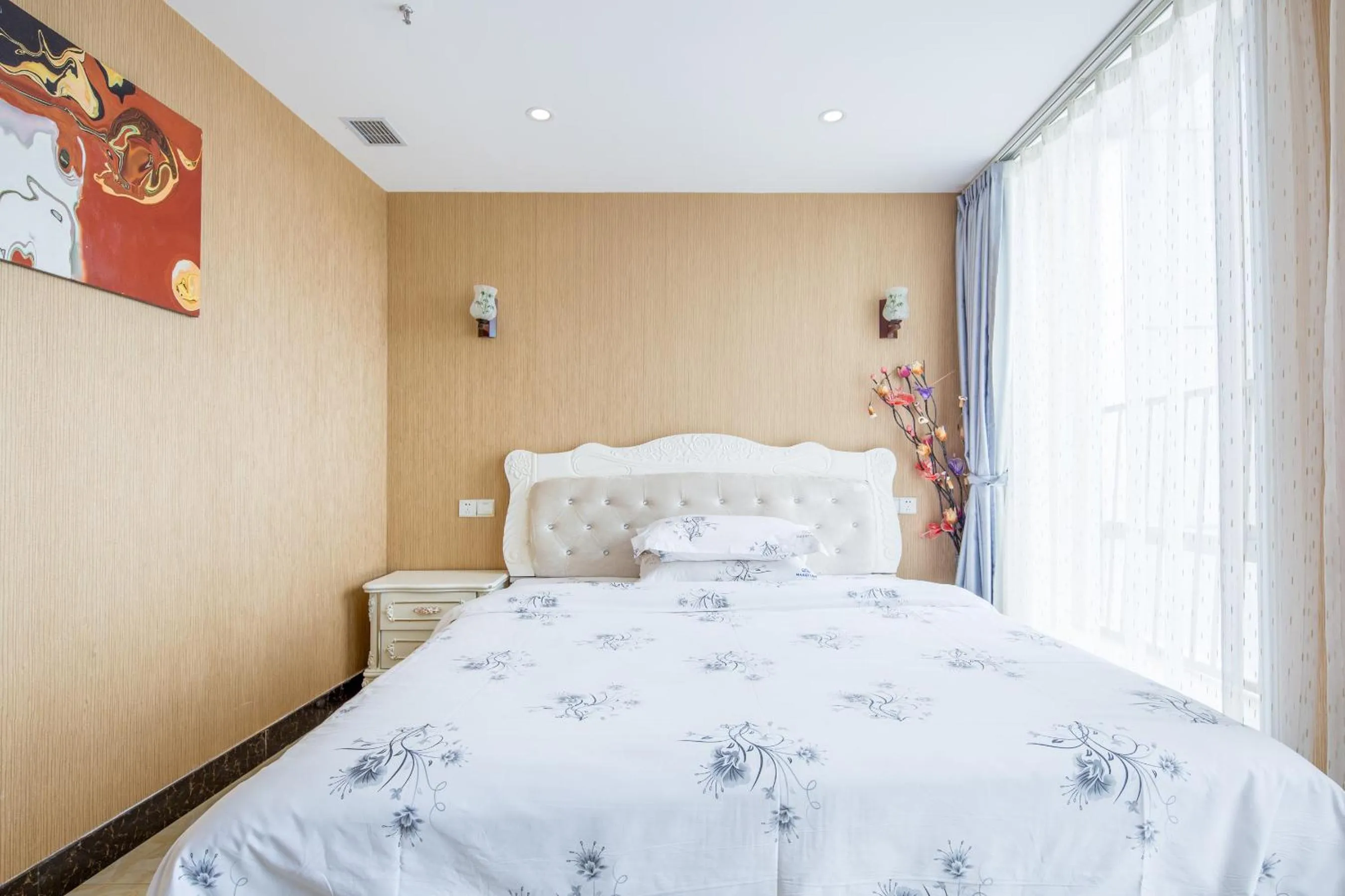 bunk bed, Bed in Guangzhou Manhattan International Apartment Zhengjia Free bus services are provided for the first and second phases