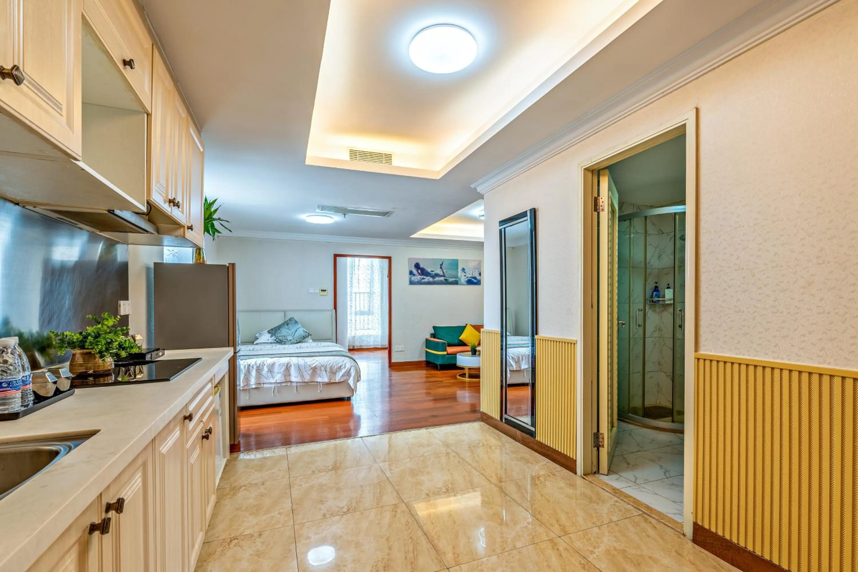 Photo of the whole room in Guangzhou Manhattan International Apartment Zhengjia Free bus services are provided for the first and second phases