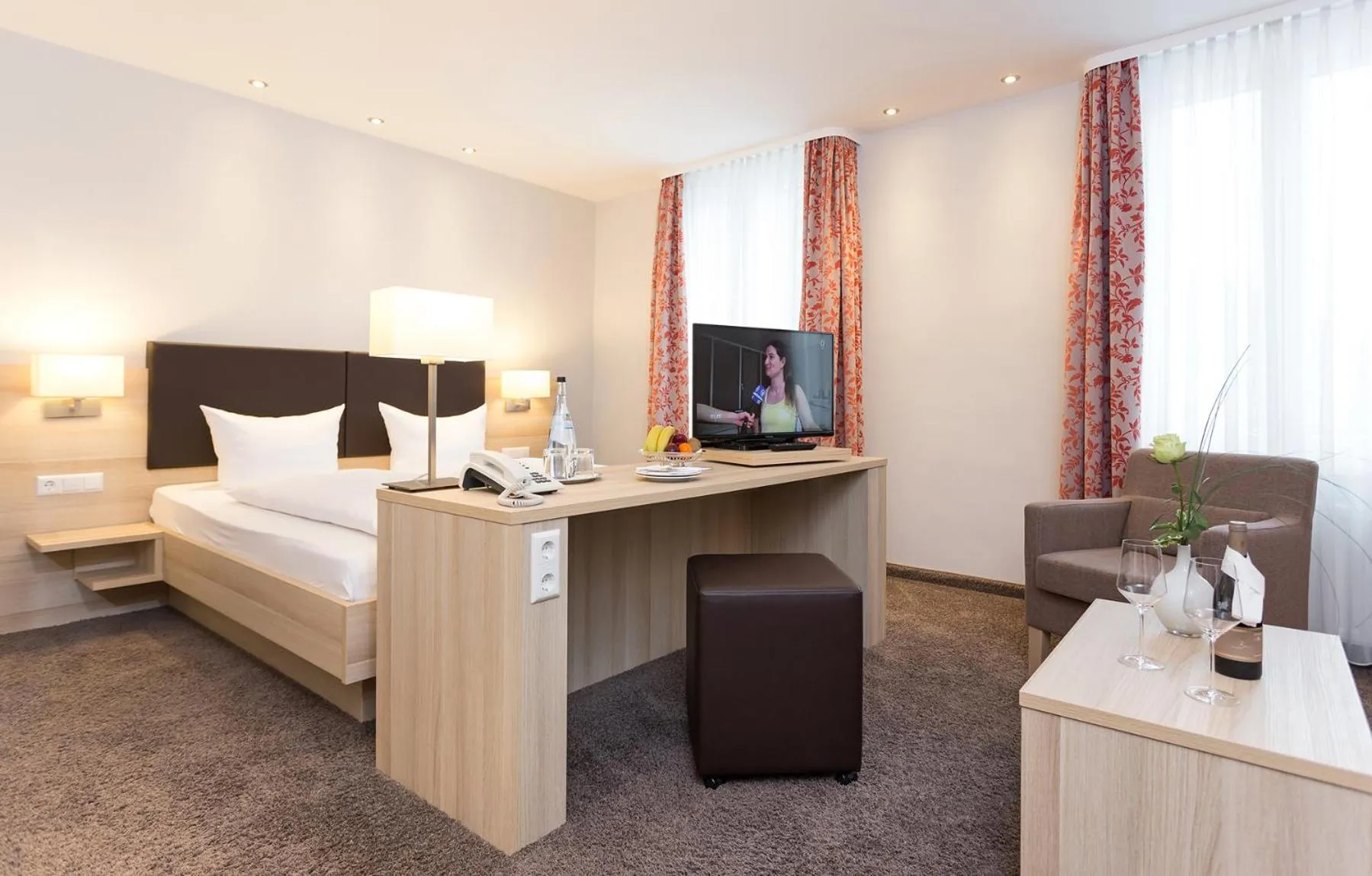 Bedroom, Bed in Hotel Pfälzer Wald