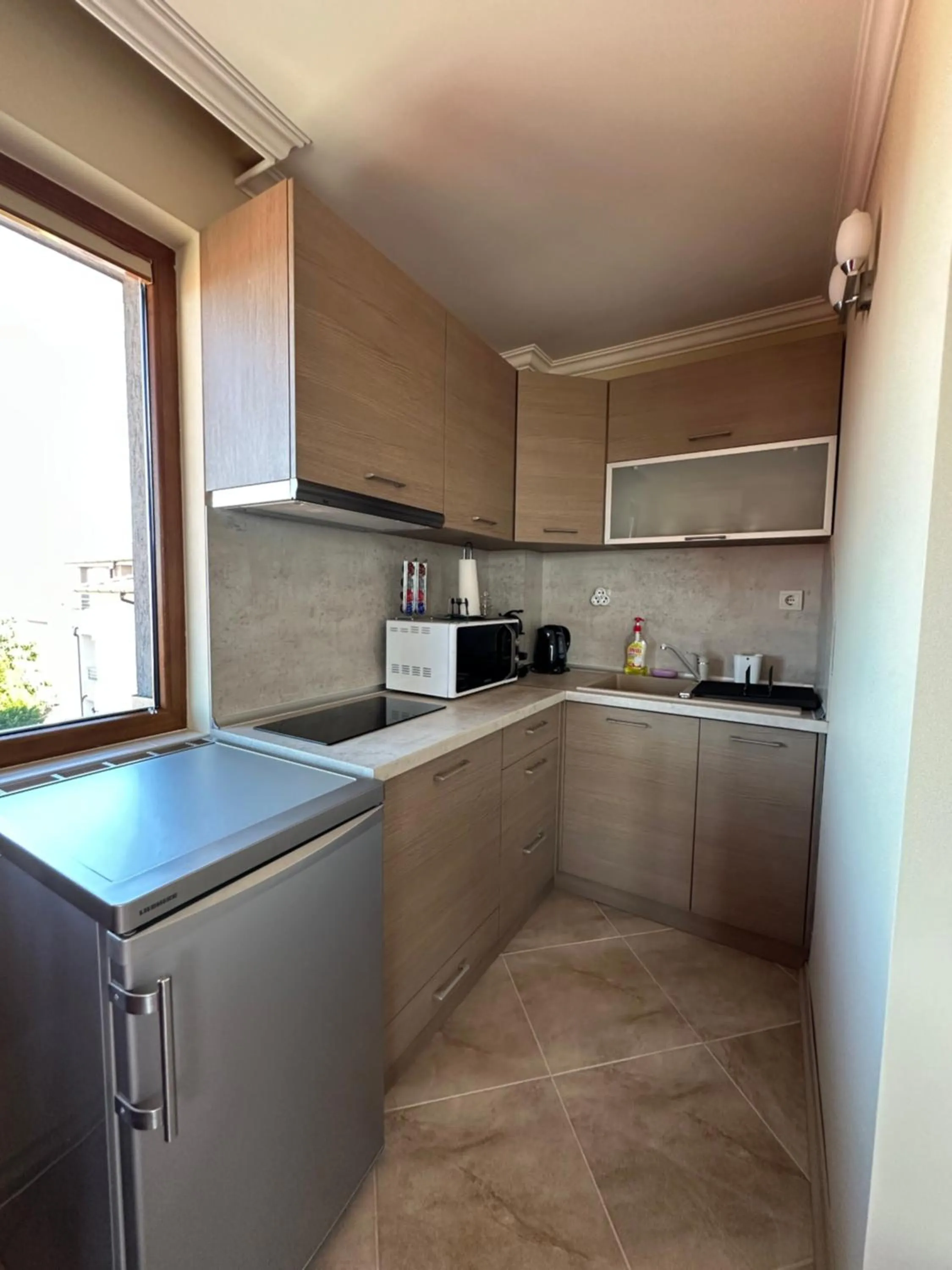 Kitchen or kitchenette in Family Hotel Radiana