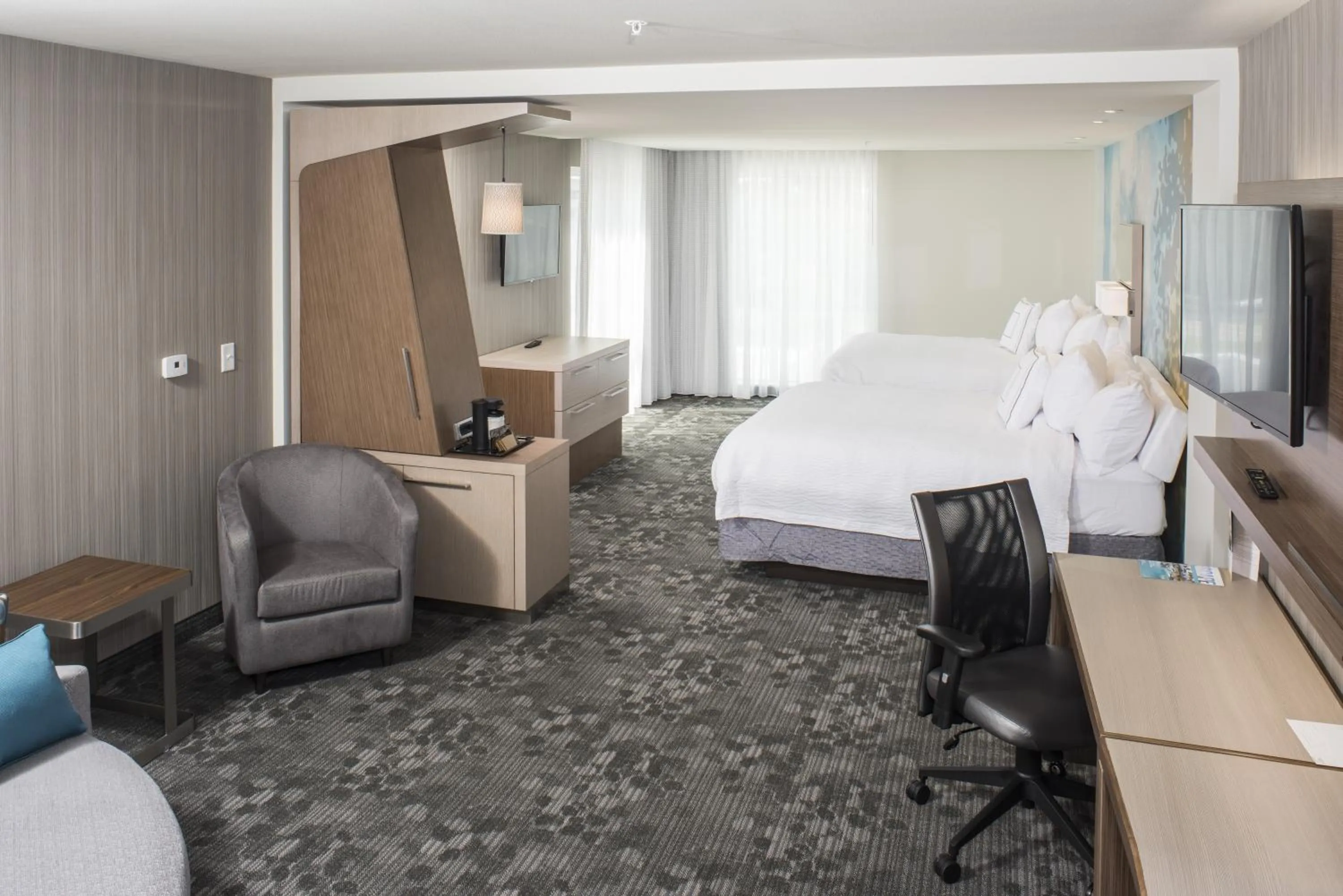 Bedroom, Bed in Courtyard by Marriott Albany Clifton Park