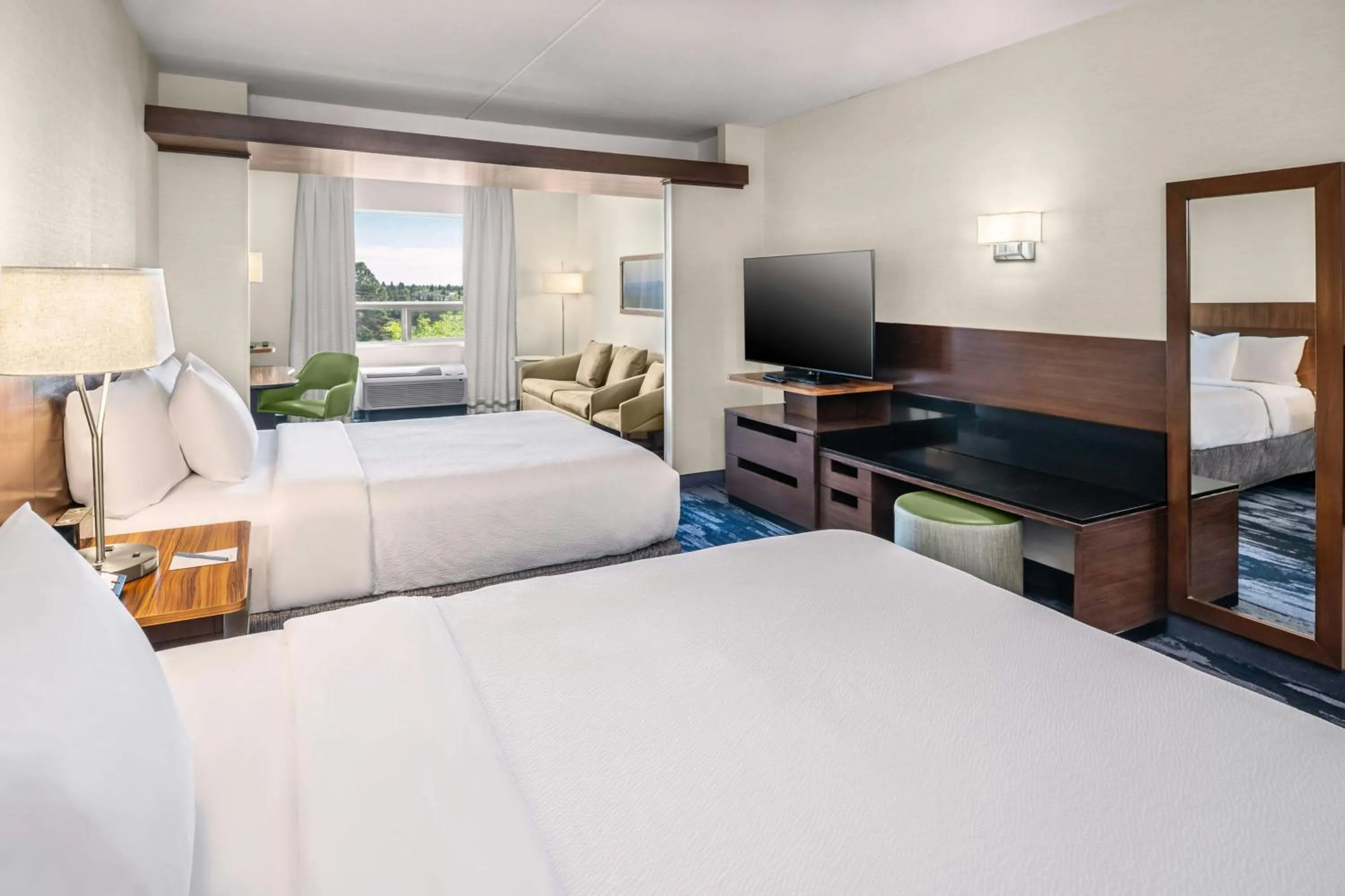 Photo of the whole room, Bed in Fairfield Inn & Suites by Marriott Edmonton North