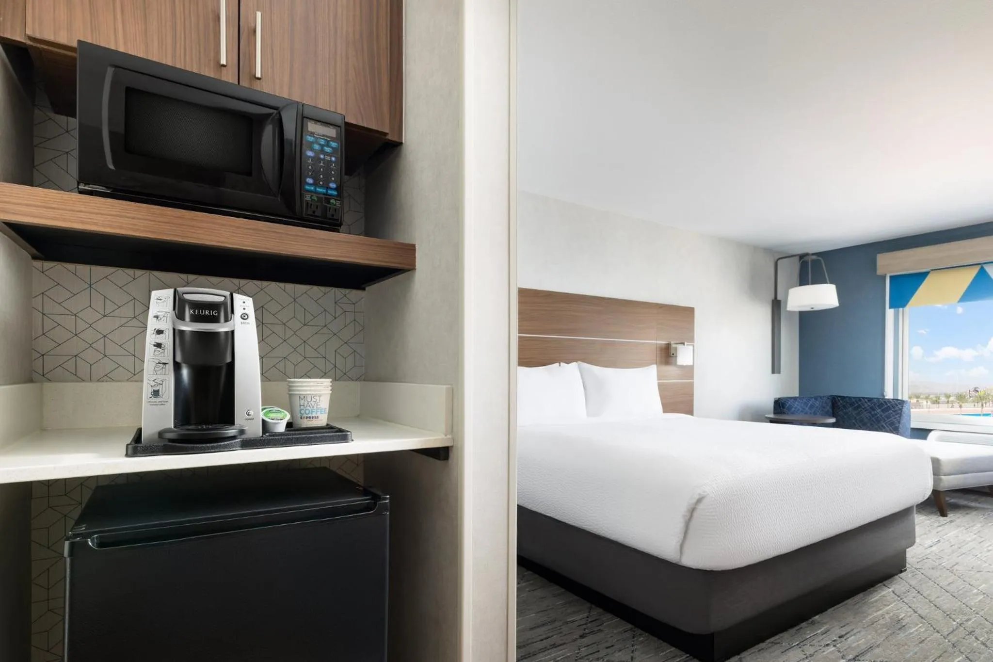 Photo of the whole room, Bed in Holiday Inn Express Las Vegas Stadium Area by IHG