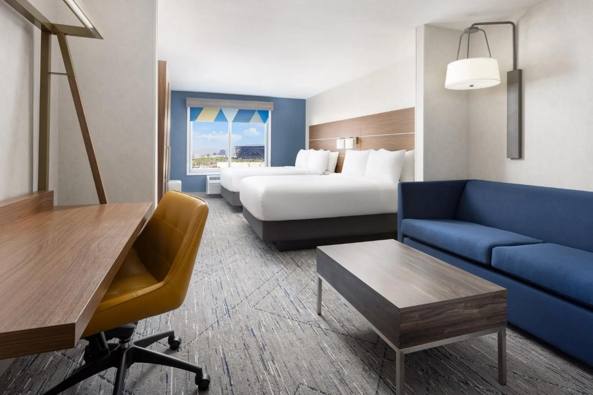 Photo of the whole room, Bed in Holiday Inn Express Las Vegas Stadium Area by IHG