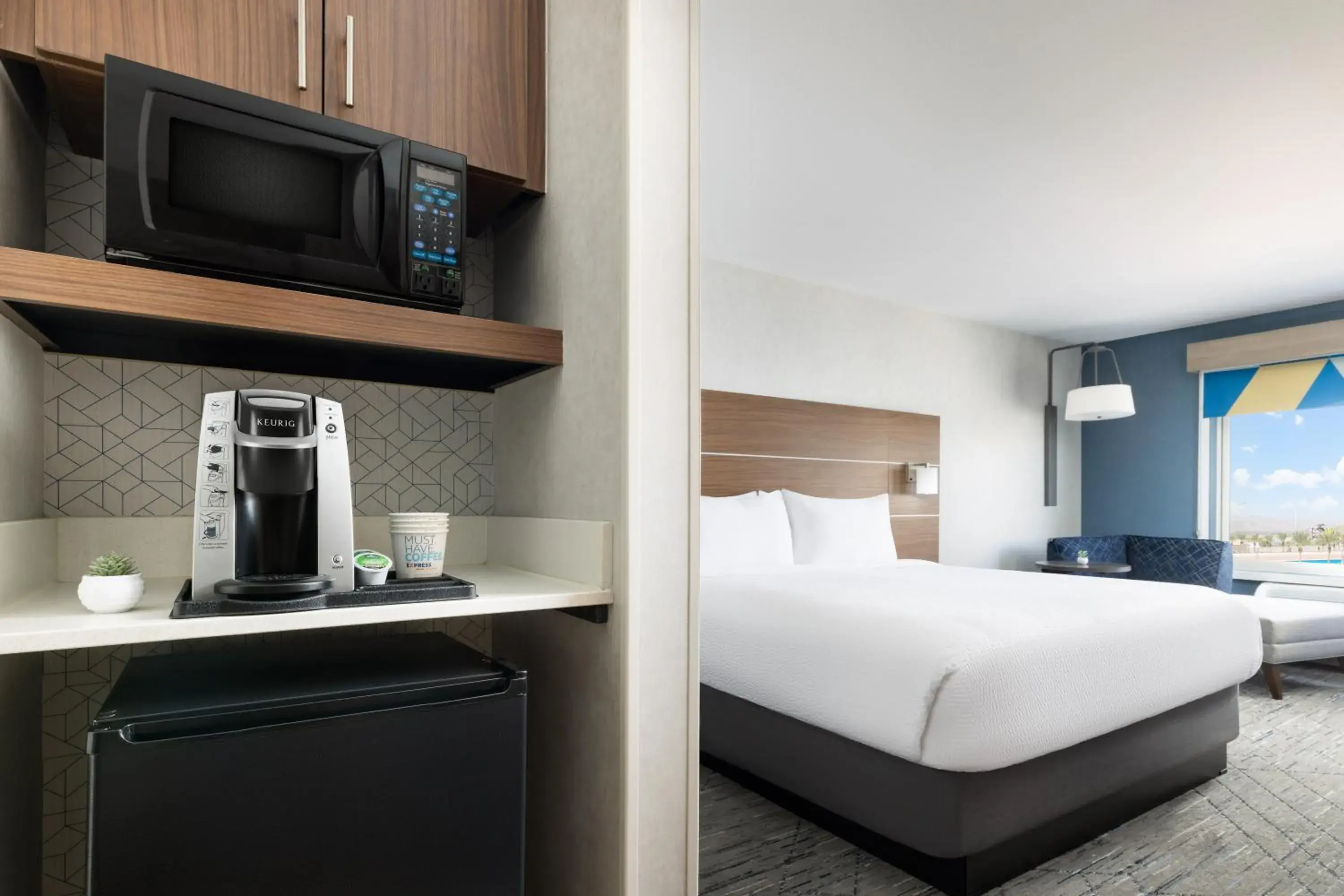 Standard King Room with Mobility Accessible Roll-In Shower in Holiday Inn Express Las Vegas Stadium Area by IHG Standard King Room with Mobility Accessible Roll-In Shower in Holiday Inn Express Las Vegas Stadium Area by IHG