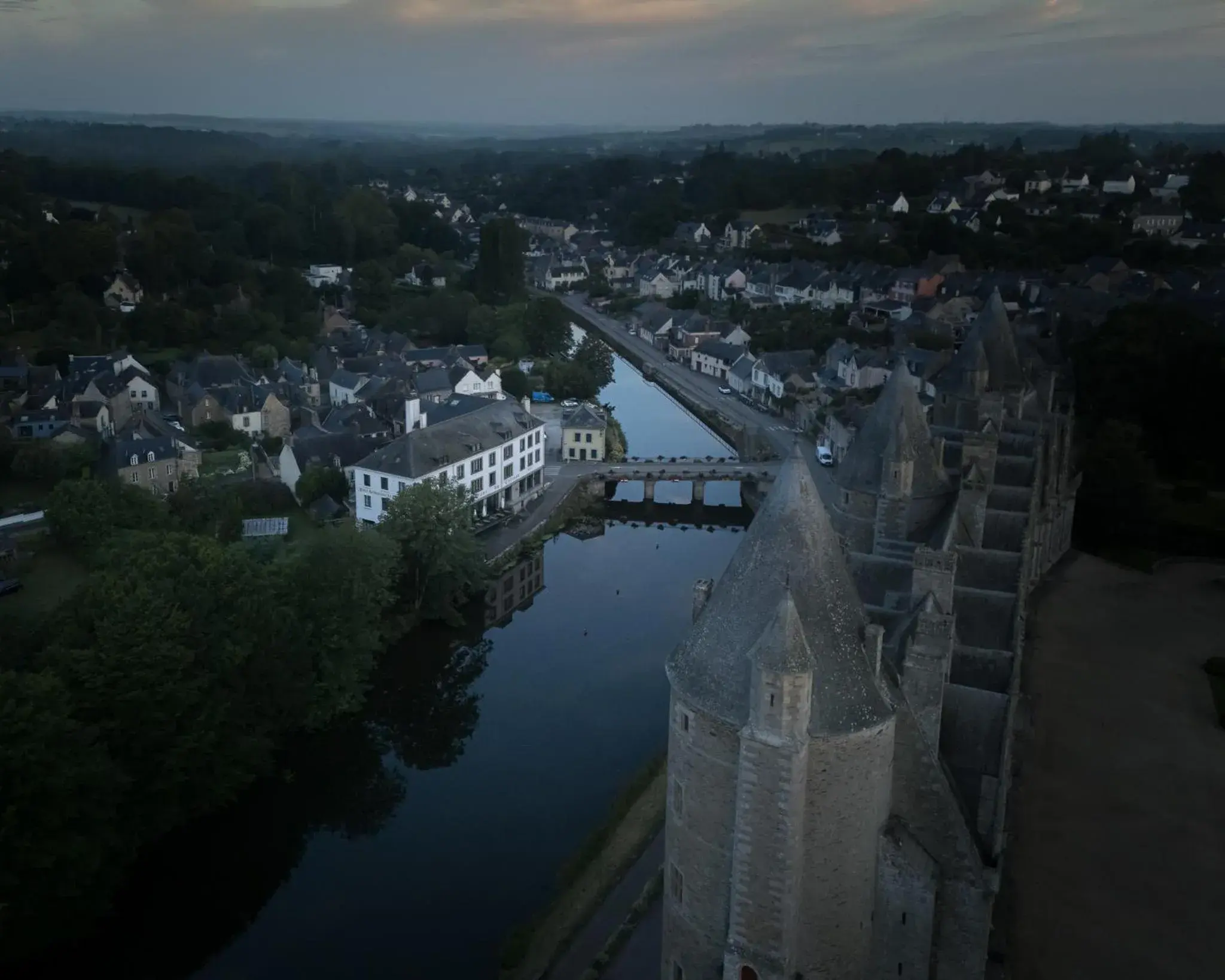 Twin Room in Hôtel Restaurant Du Château Twin Room in Hôtel Restaurant Du Château