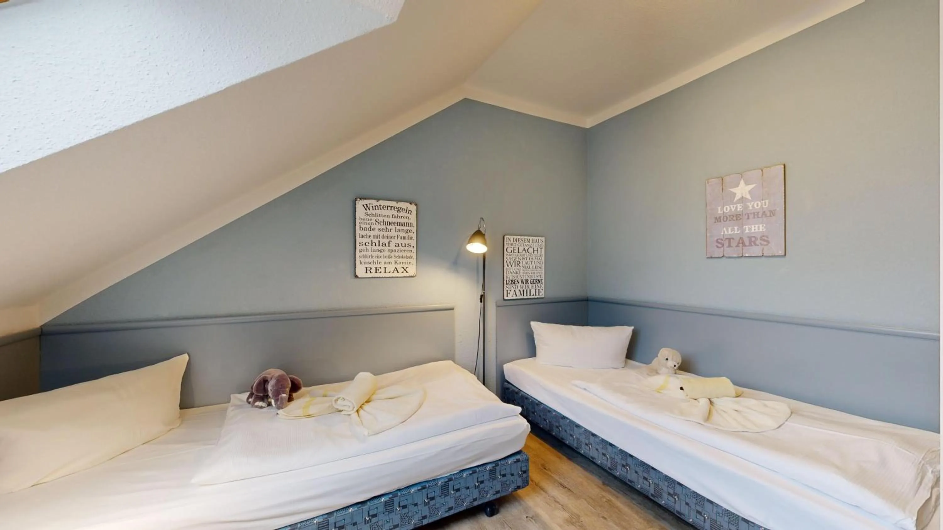 Bedroom, Bed in Appartementhaus Binzer Sterne