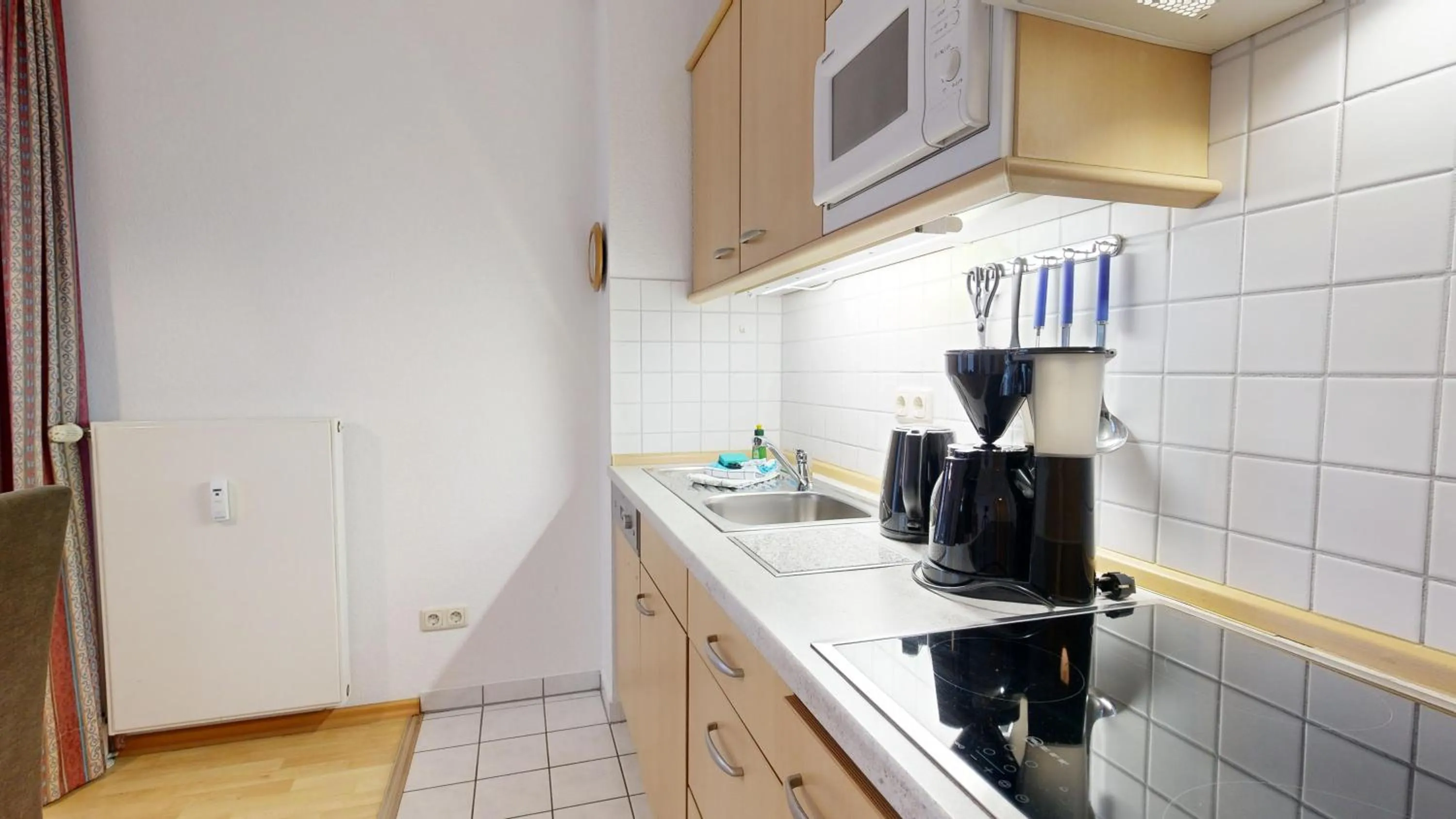 Kitchen or kitchenette in Appartementhaus Binzer Sterne