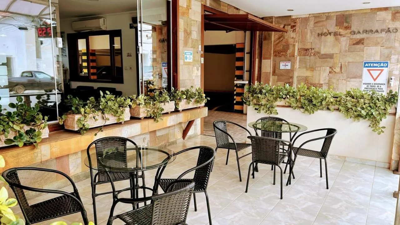 Lobby or reception in Hotel Garrafão Boituva