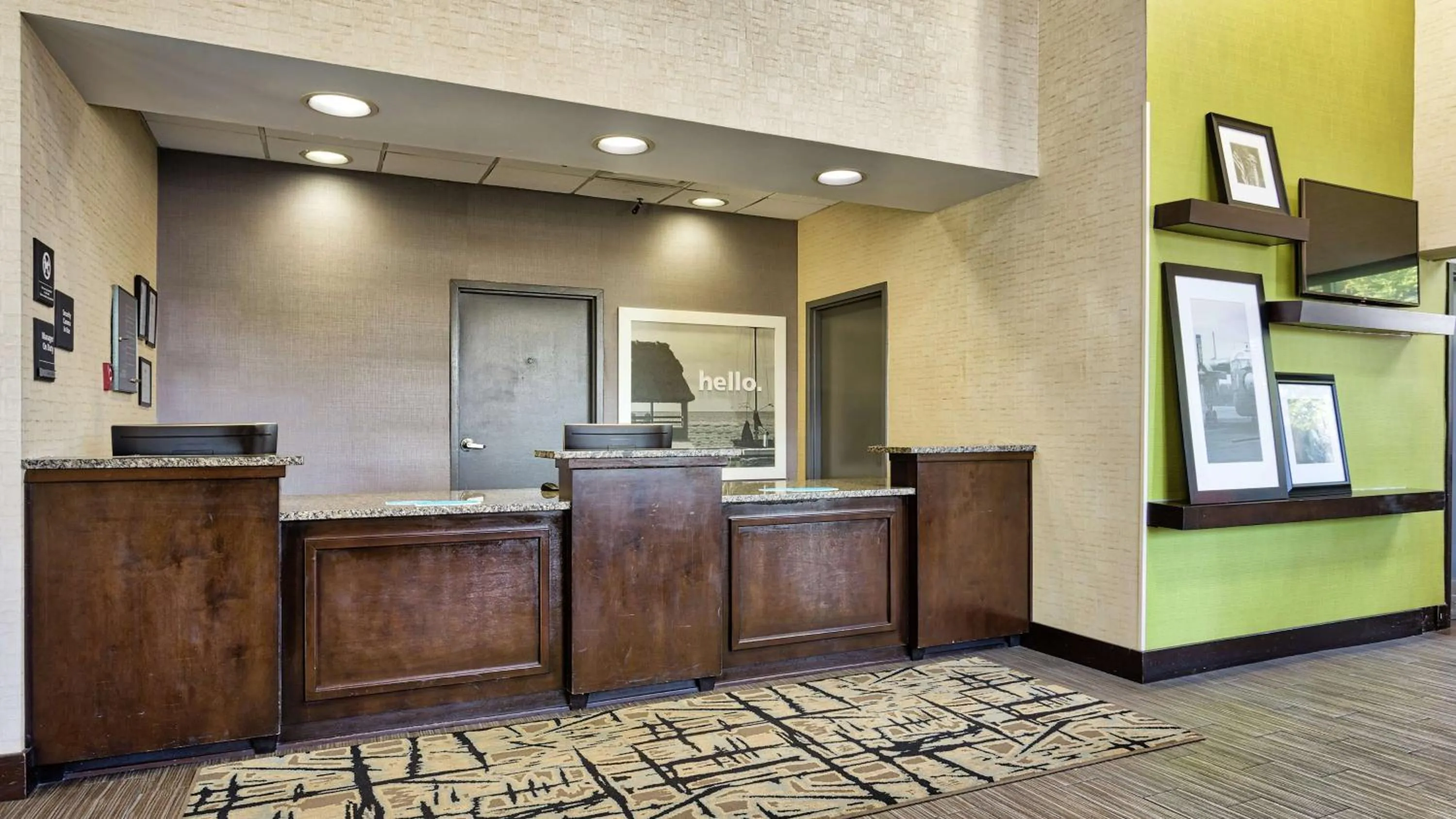 Lobby or reception in Hampton Inn Norfolk-Naval Base