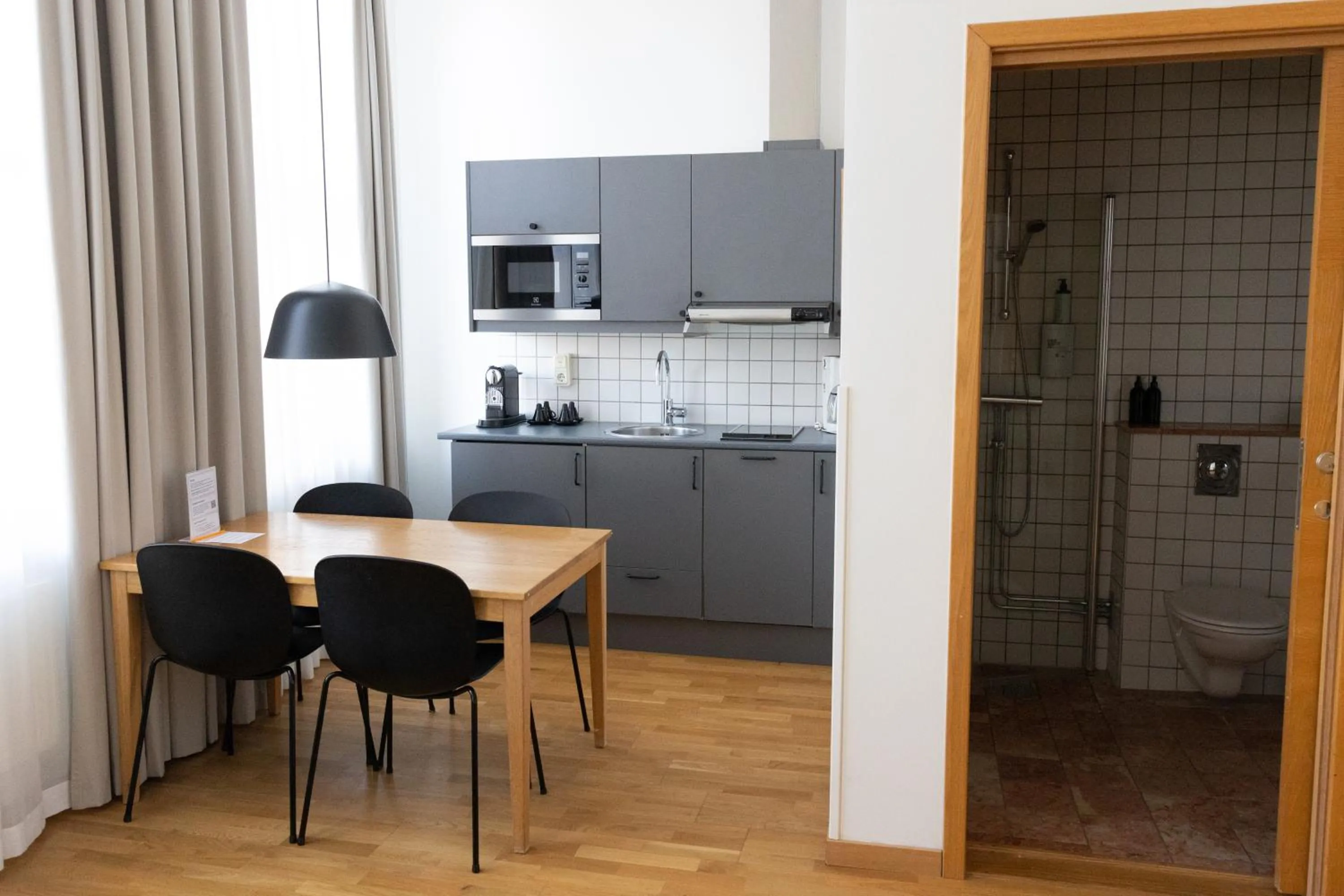 Kitchen or kitchenette in The More Hotel Mazetti