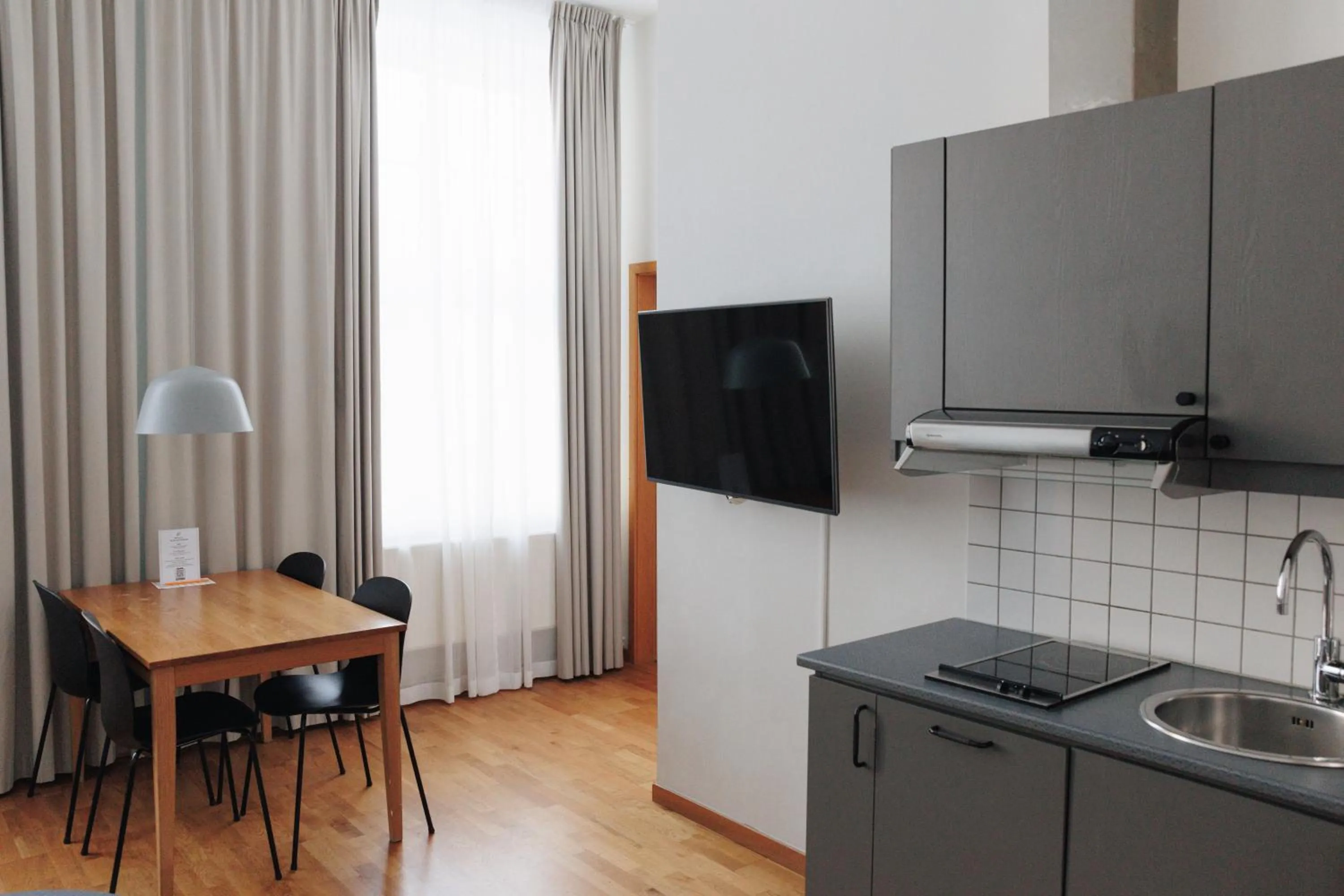 Kitchen or kitchenette in The More Hotel Mazetti