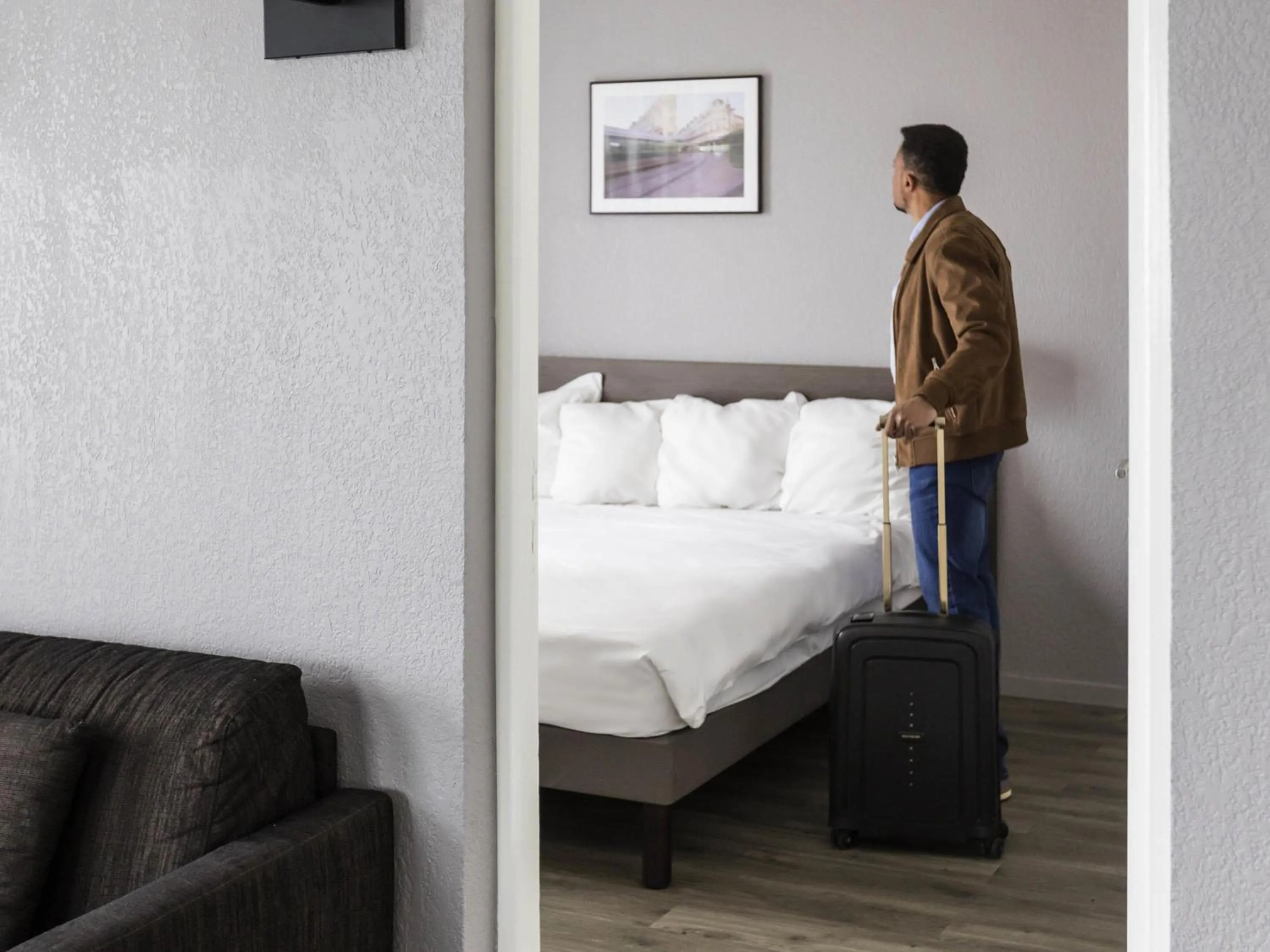 Bedroom, Bed in Aparthotel Adagio Access Orléans