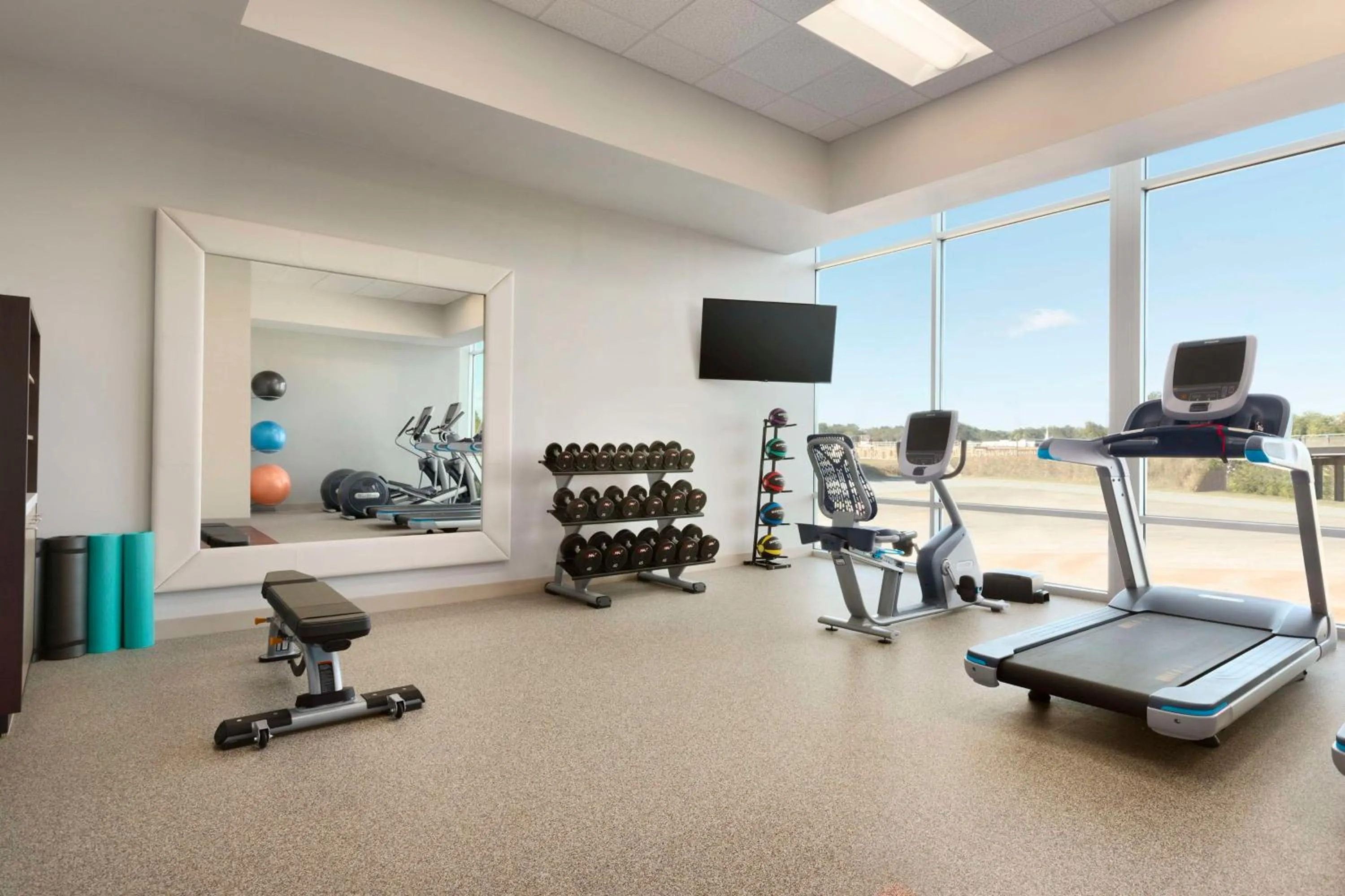 Fitness centre/facilities in Embassy Suites by Hilton Greenville Downtown Riverplace