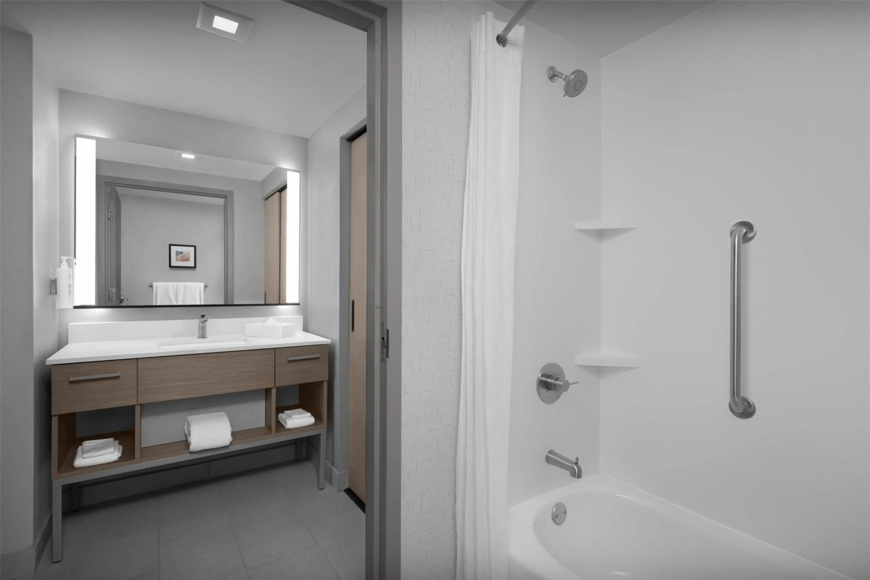 Bathroom in Homewood Suites by Hilton Princeton