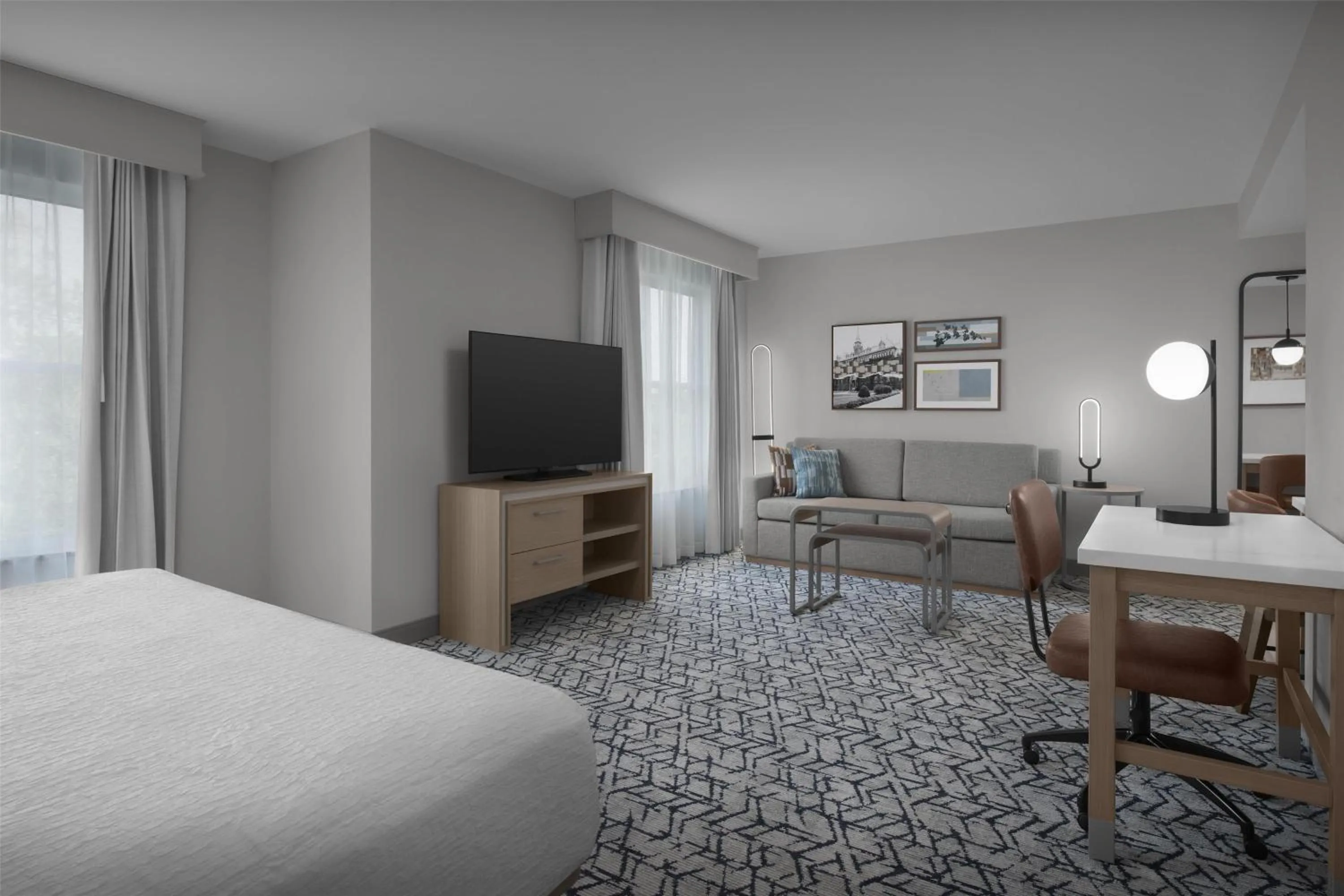 Bedroom, Bed in Homewood Suites by Hilton Princeton