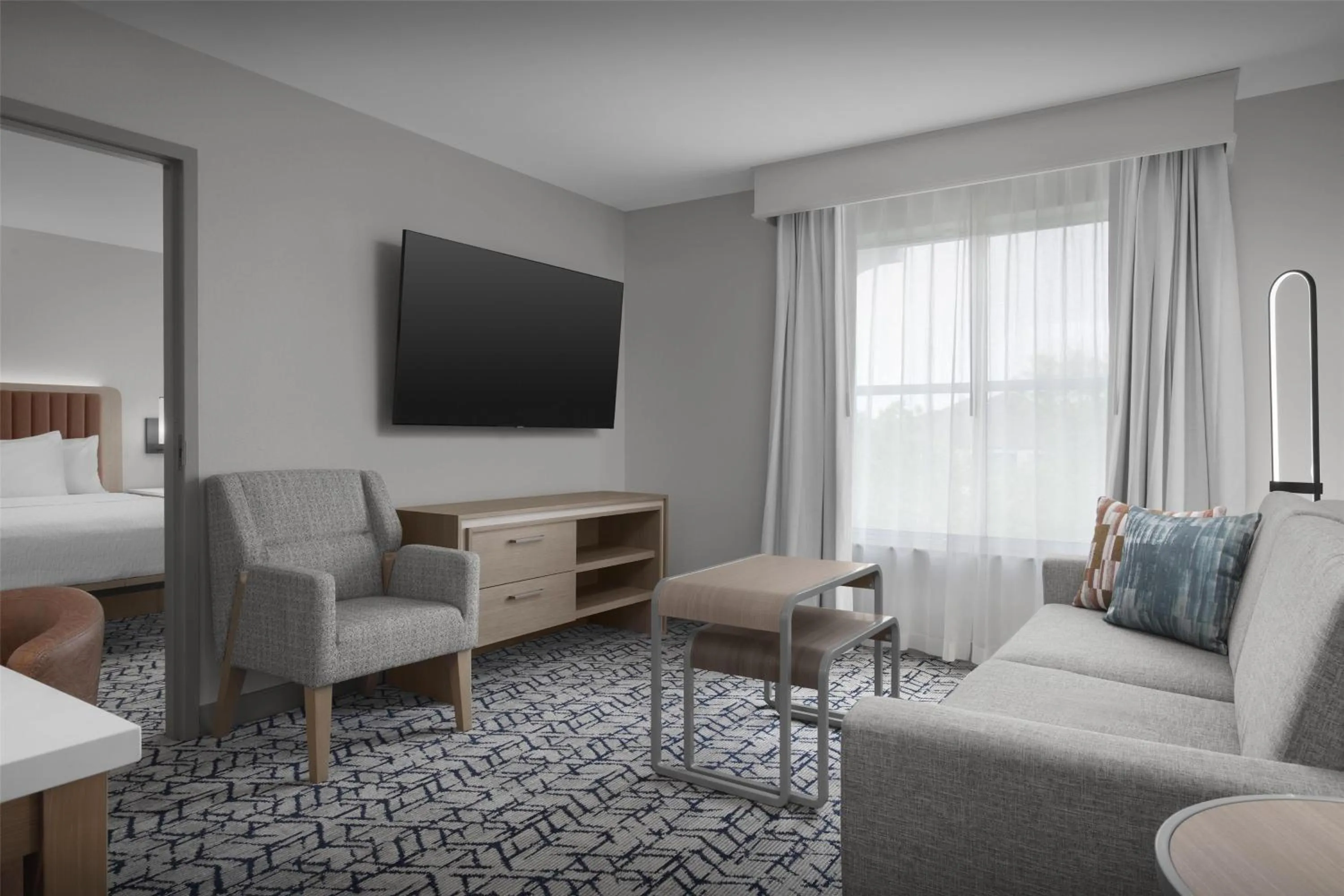 Living room in Homewood Suites by Hilton Princeton