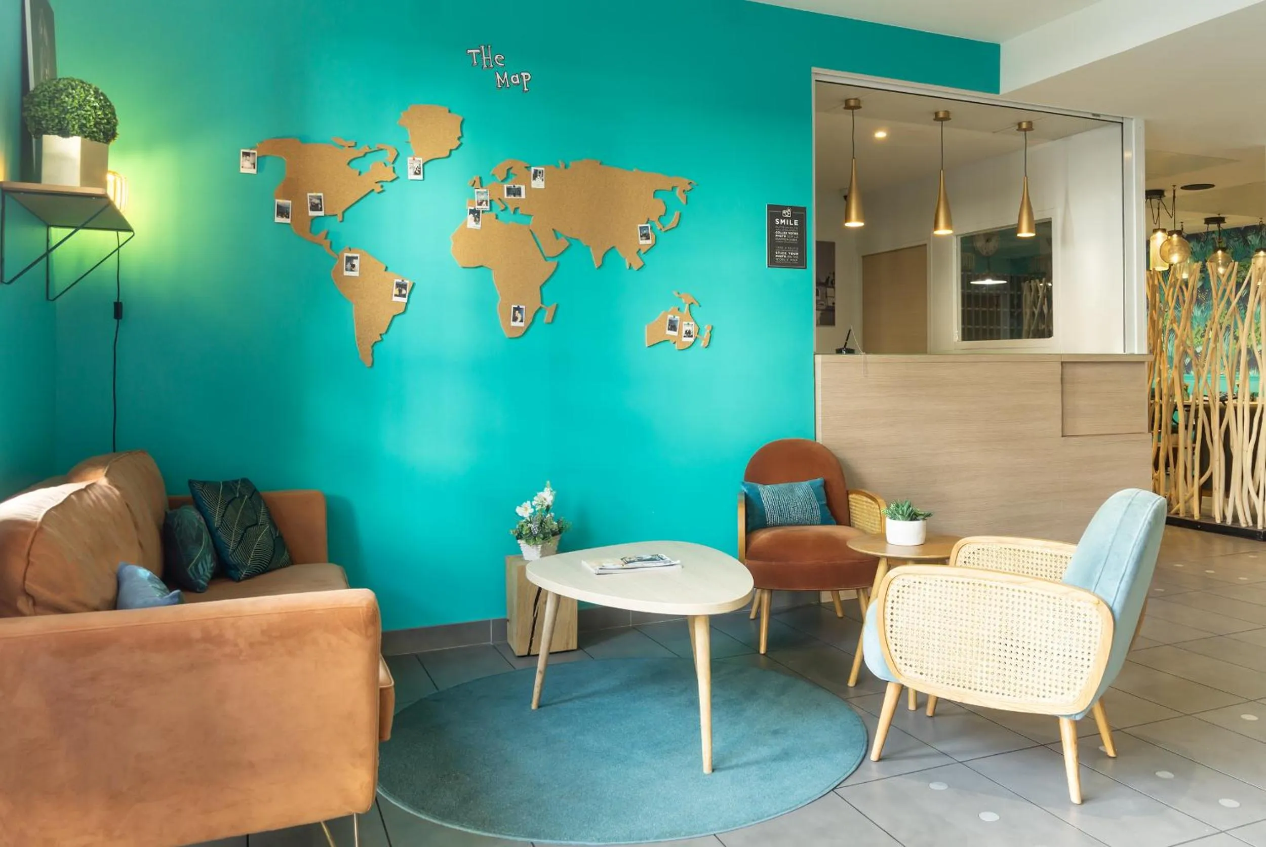 Lobby or reception in City Résidence Tours