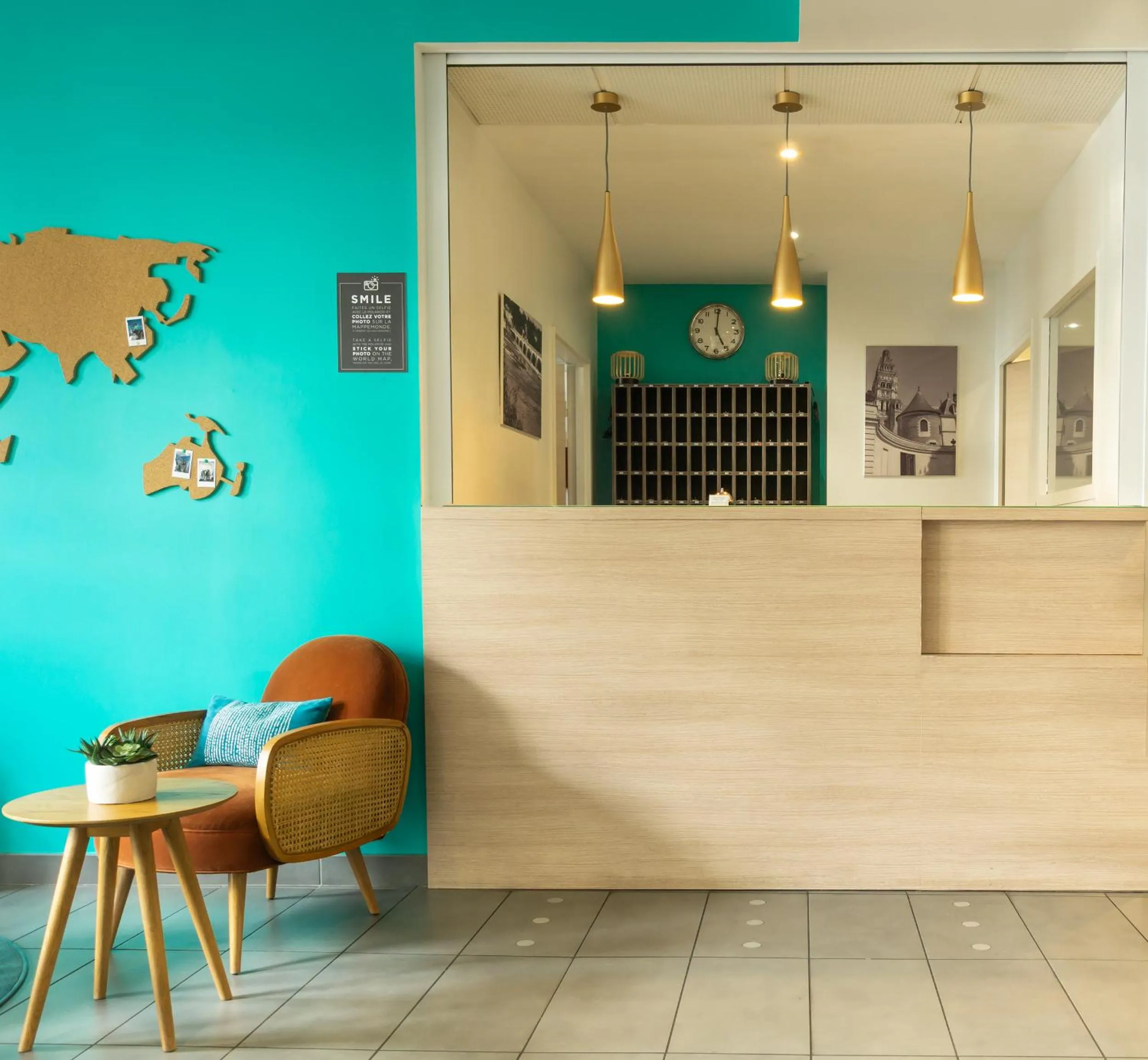 Lobby or reception in City Résidence Tours