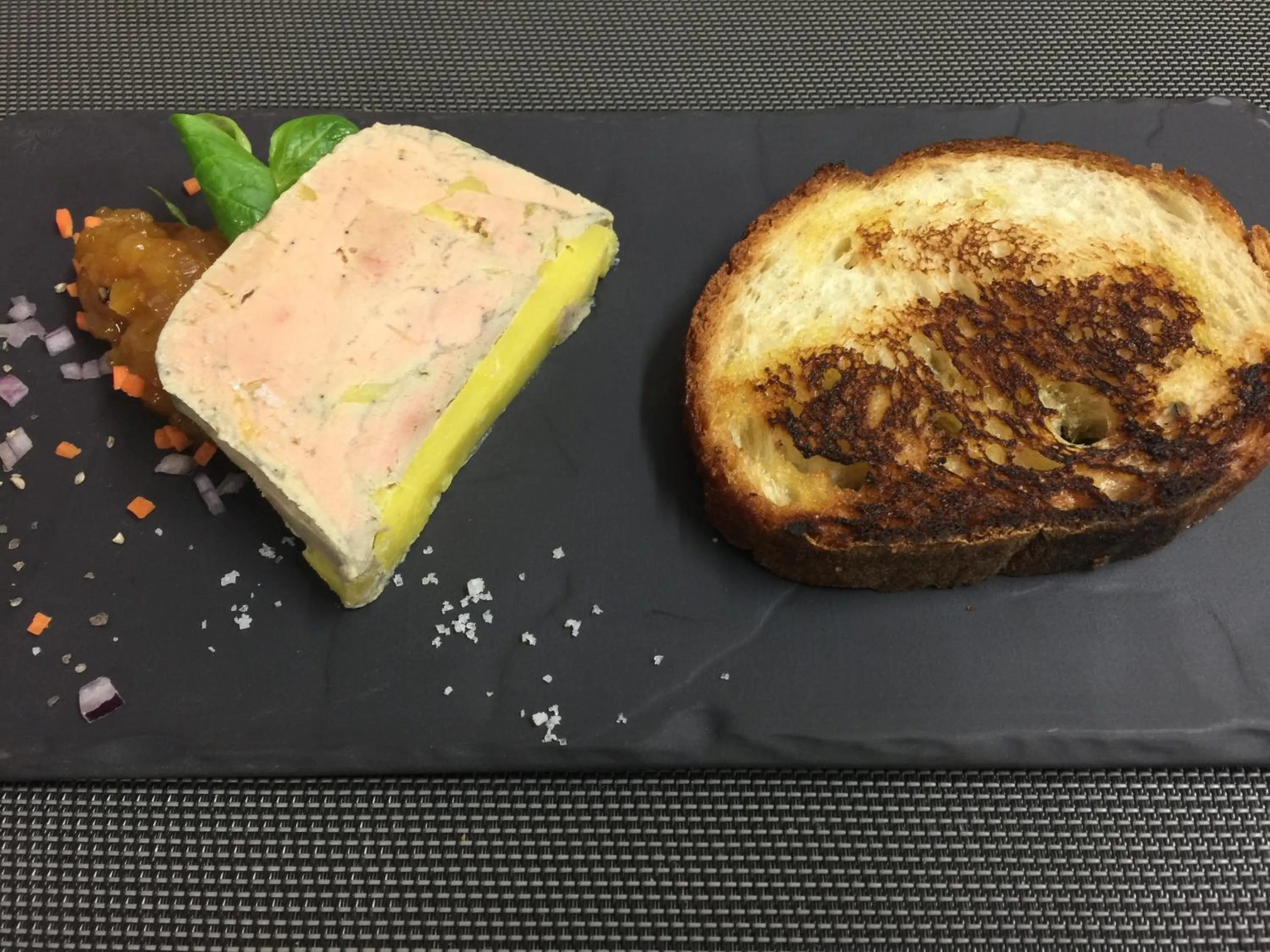 Food close-up in Hotel Restaurant Baryton