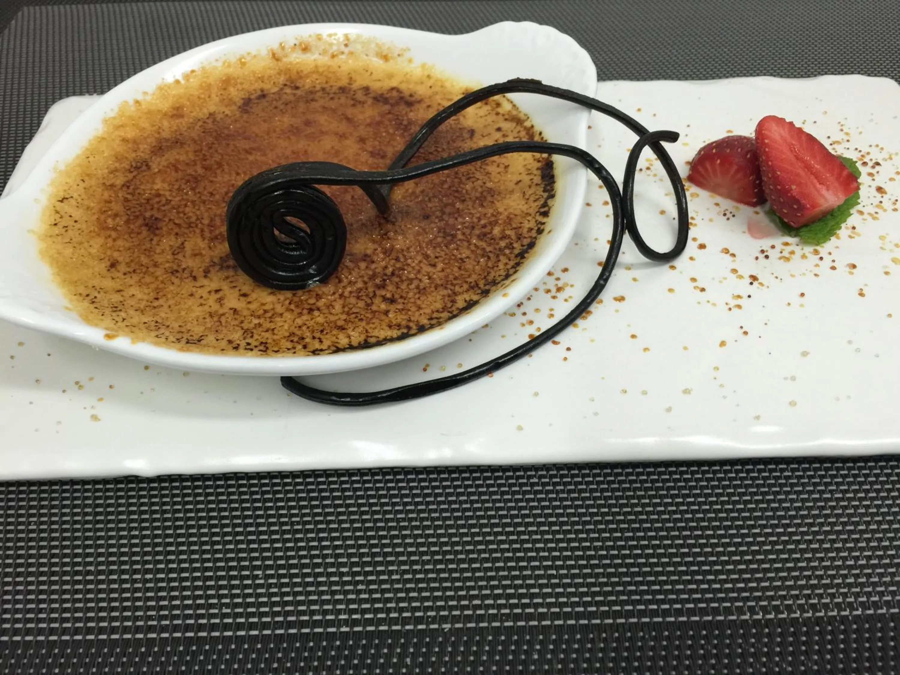 Food close-up in Hotel Restaurant Baryton