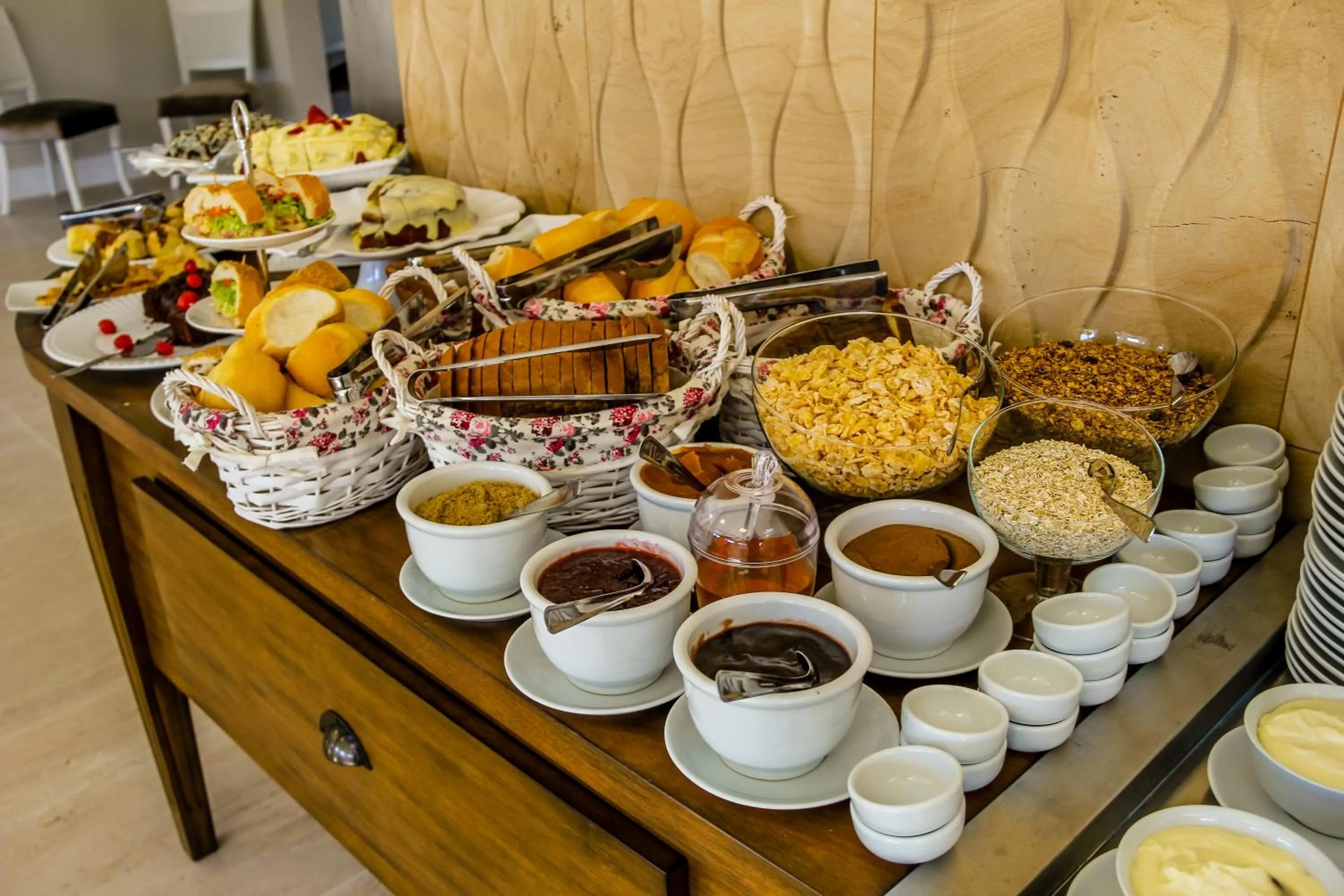 Buffet breakfast in Hotel Gramado Interlaken