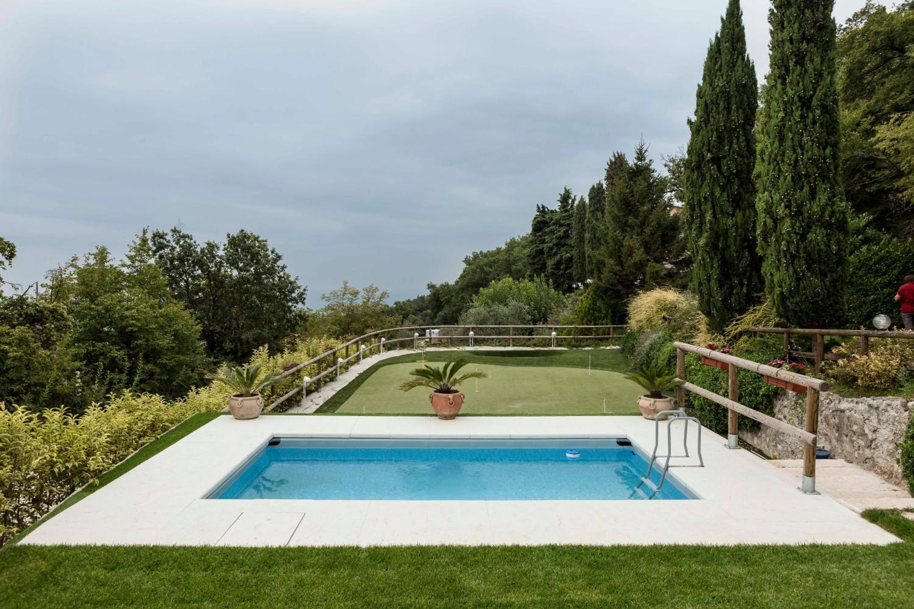 Pool view in B&B Le Corone