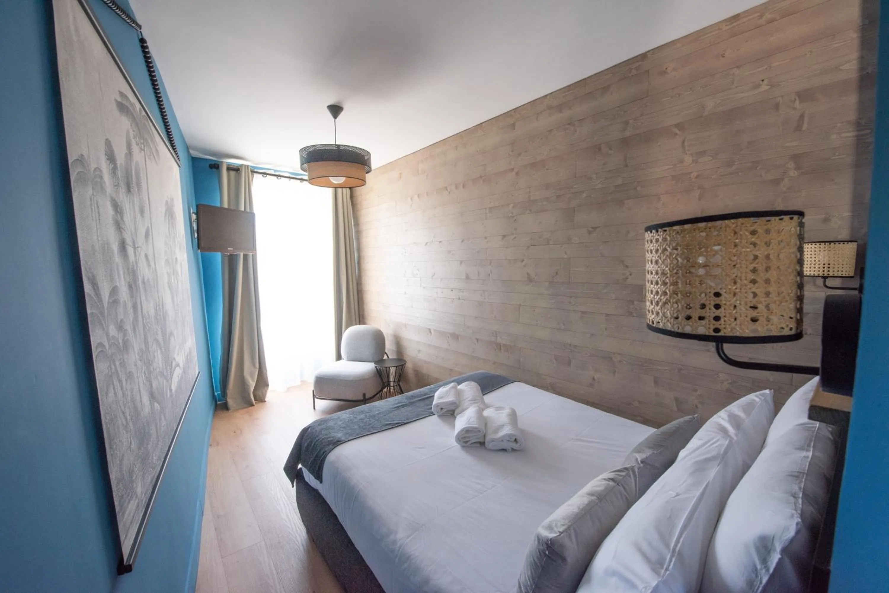 Photo of the whole room, Bed in Hotel Restaurant La Villa Arena