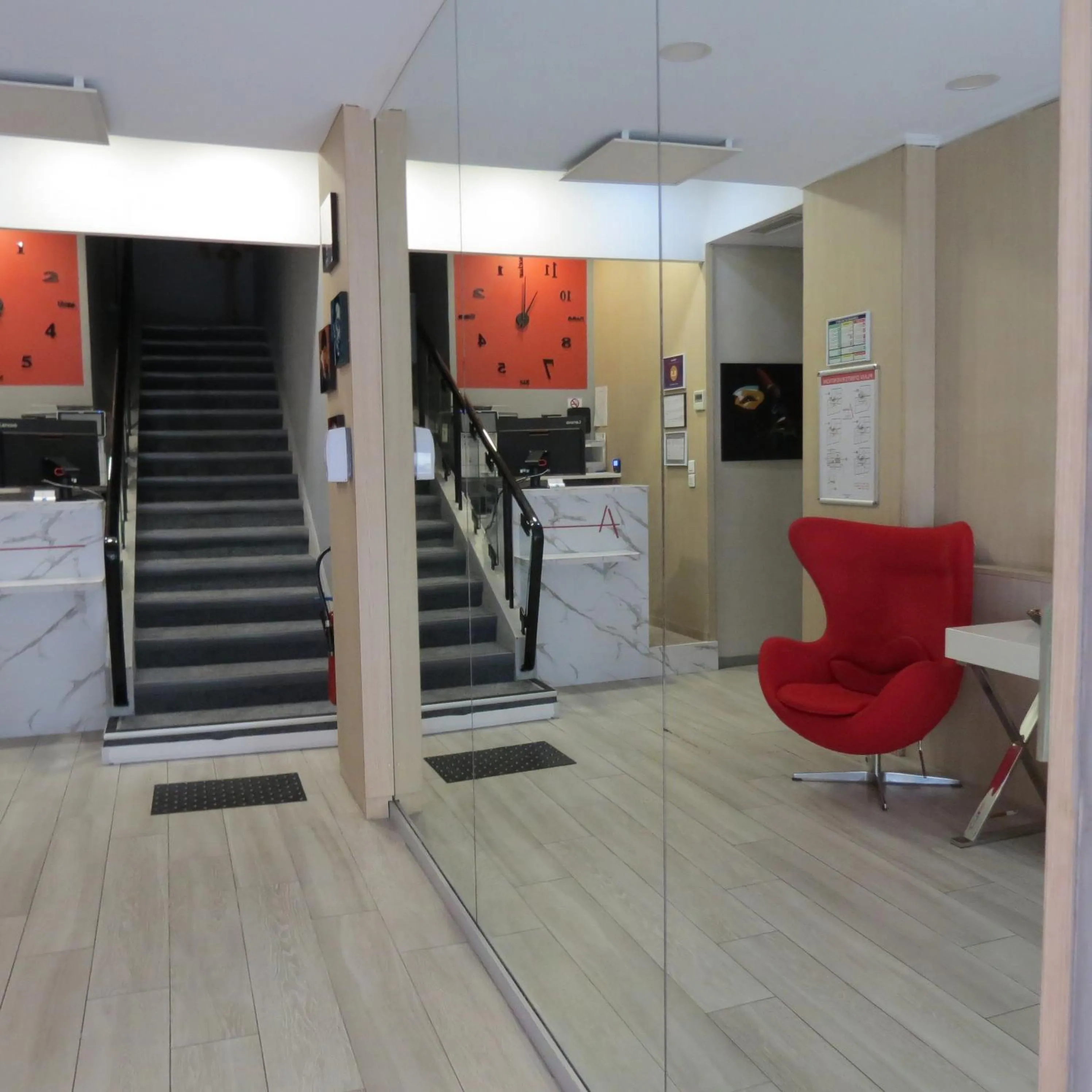 Lobby or reception in Hotel Amiraute