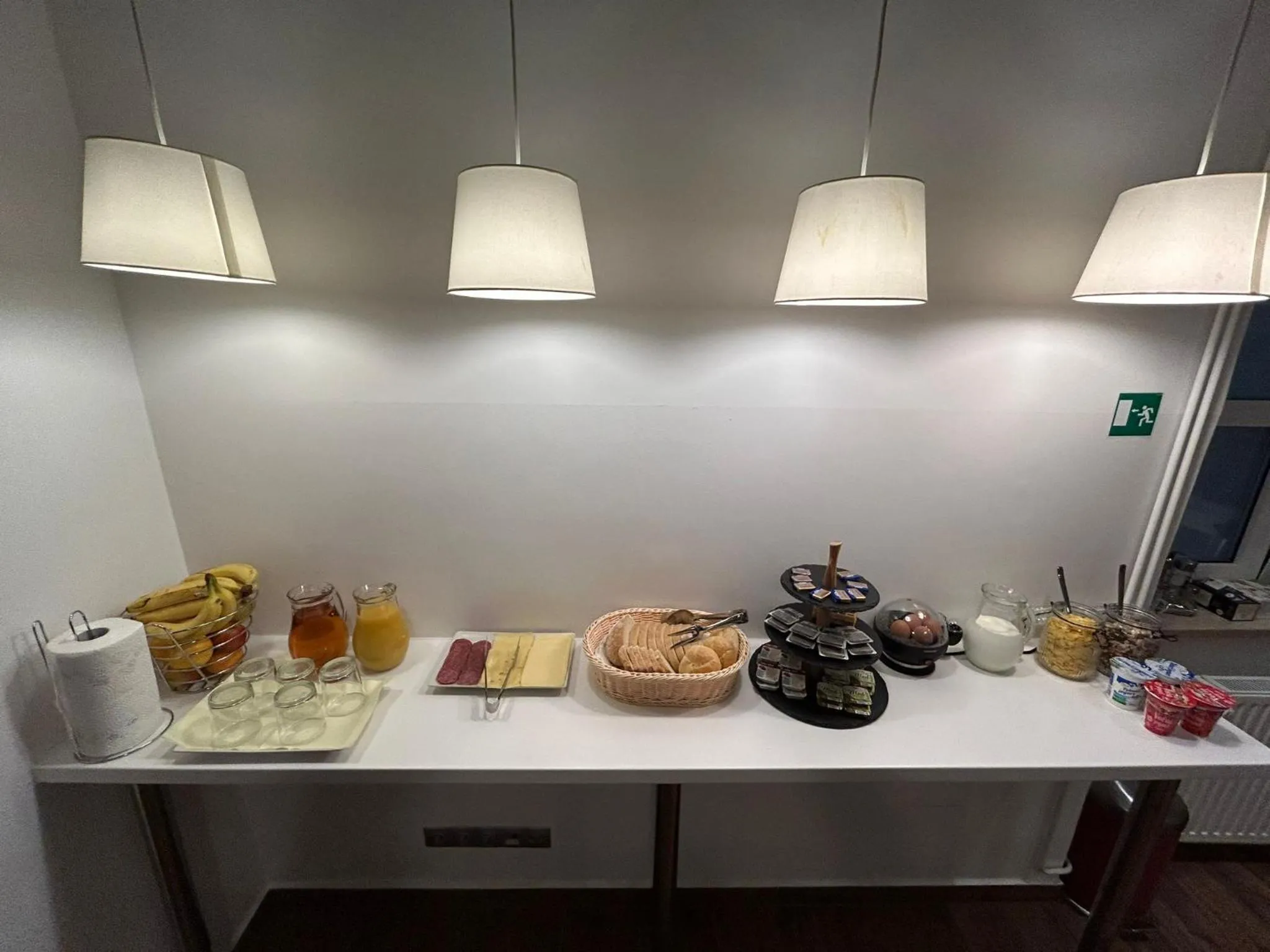 Continental breakfast in B&B Cool Centre Zagreb