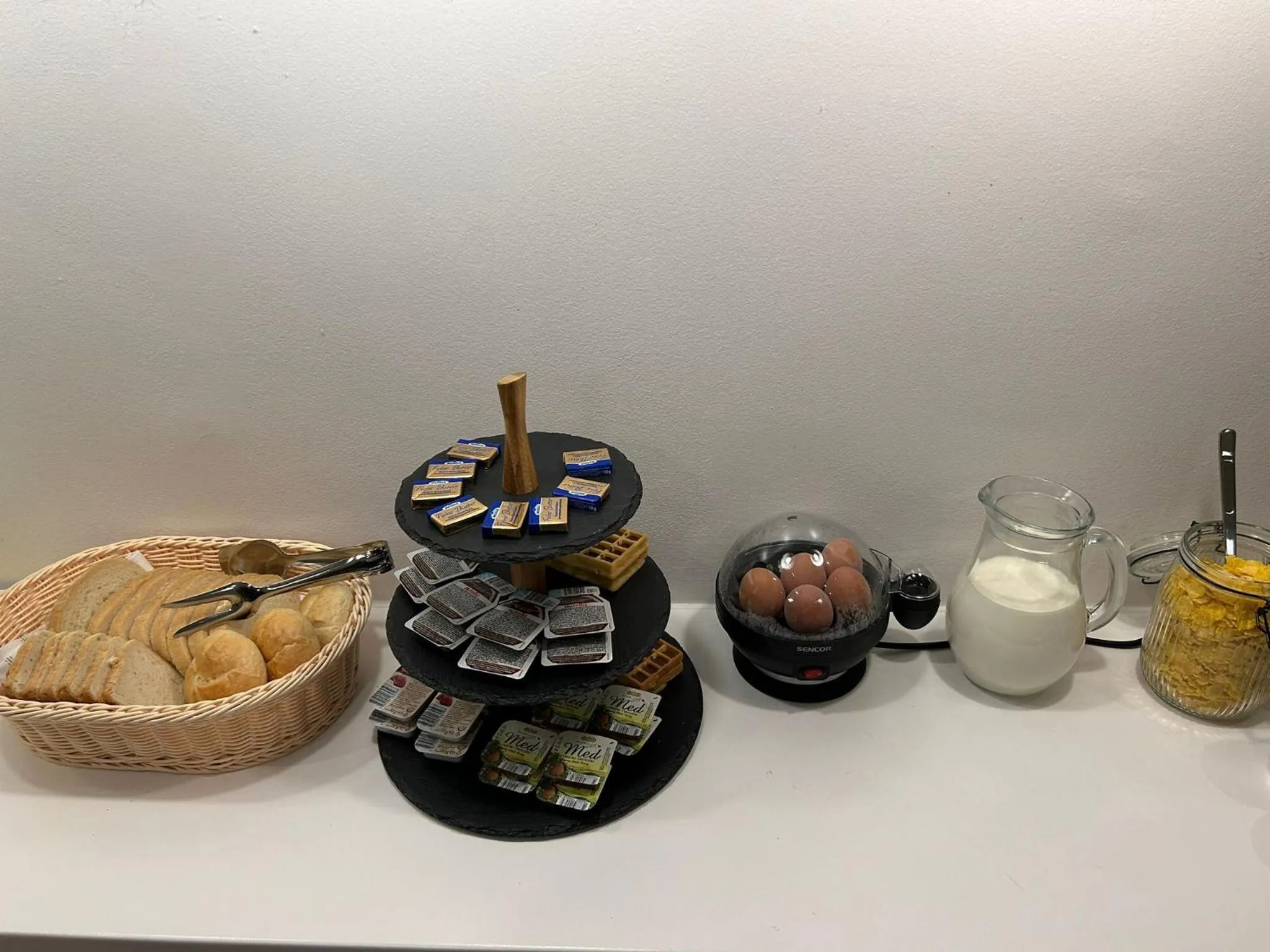 Continental breakfast in B&B Cool Centre Zagreb