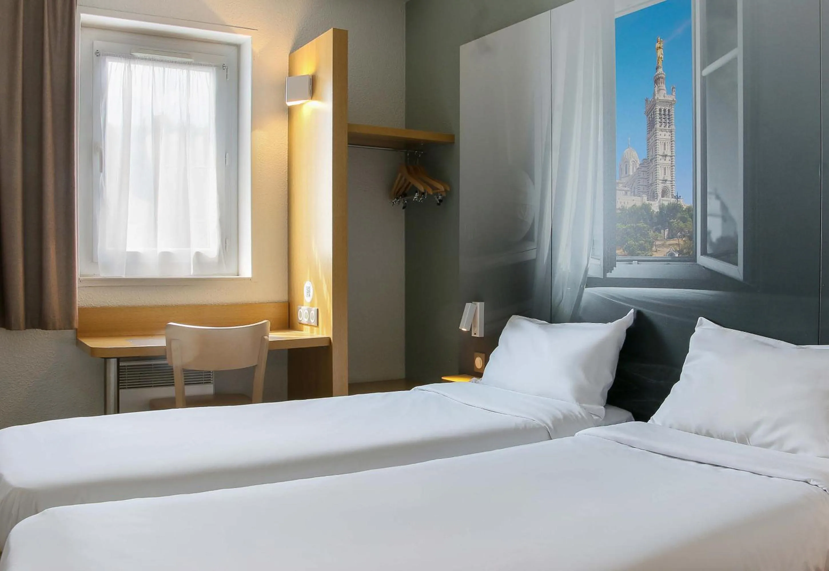 Bedroom, Bed in B&B HOTEL Marseille Estaque