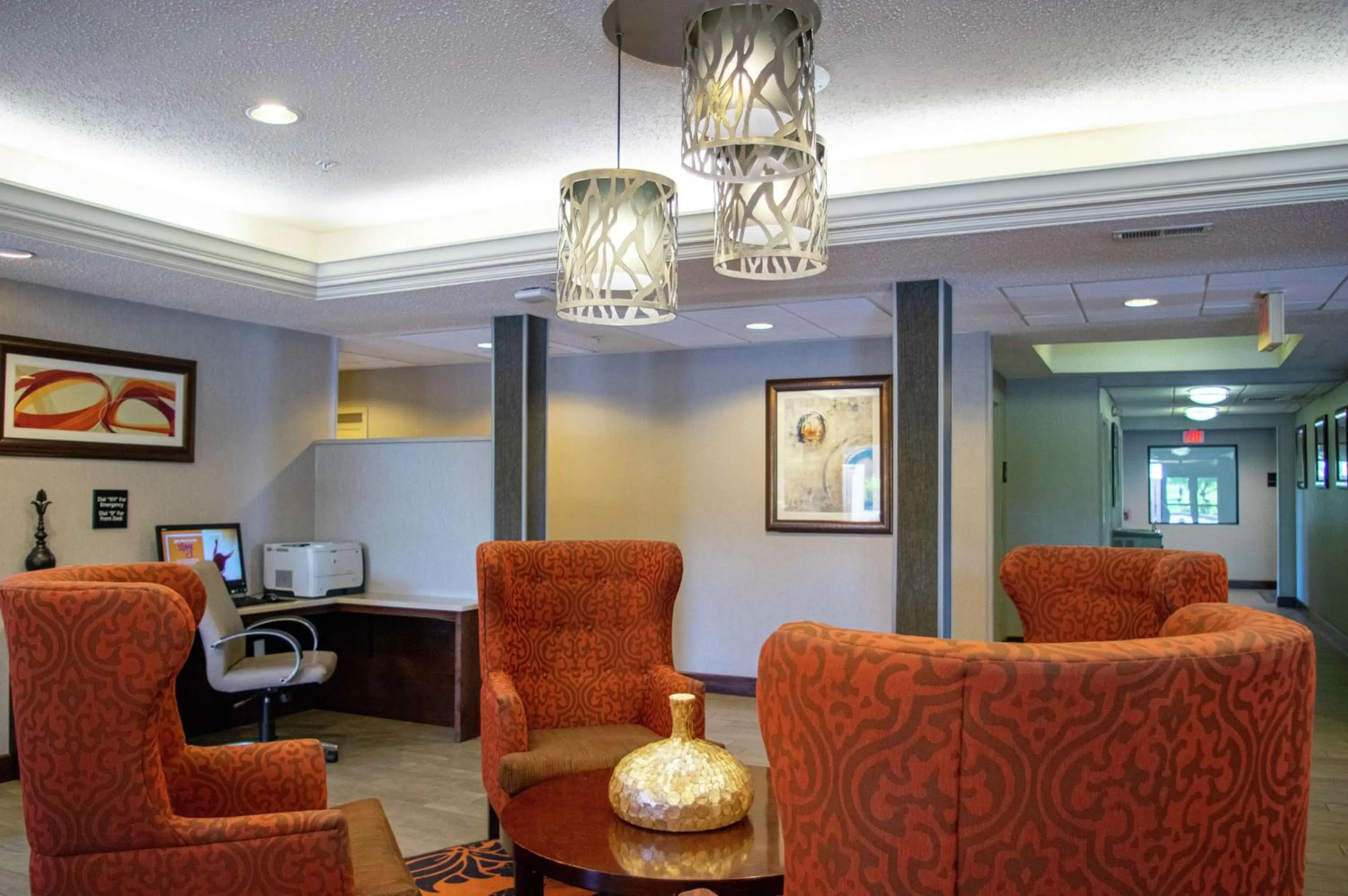Lobby or reception in Hampton Inn St. Louis-Chesterfield