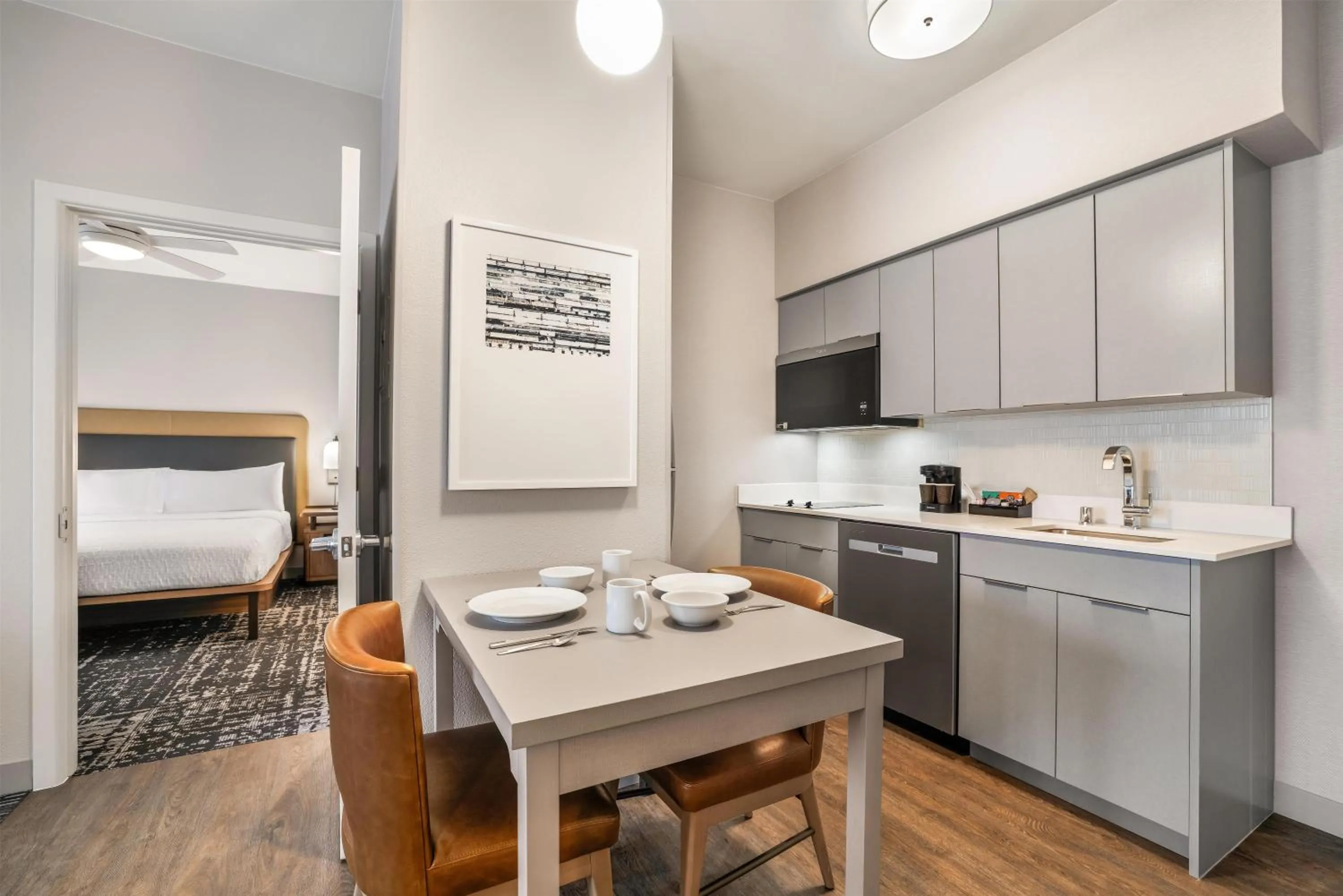 Kitchen or kitchenette in Homewood Suites Dallas-Frisco