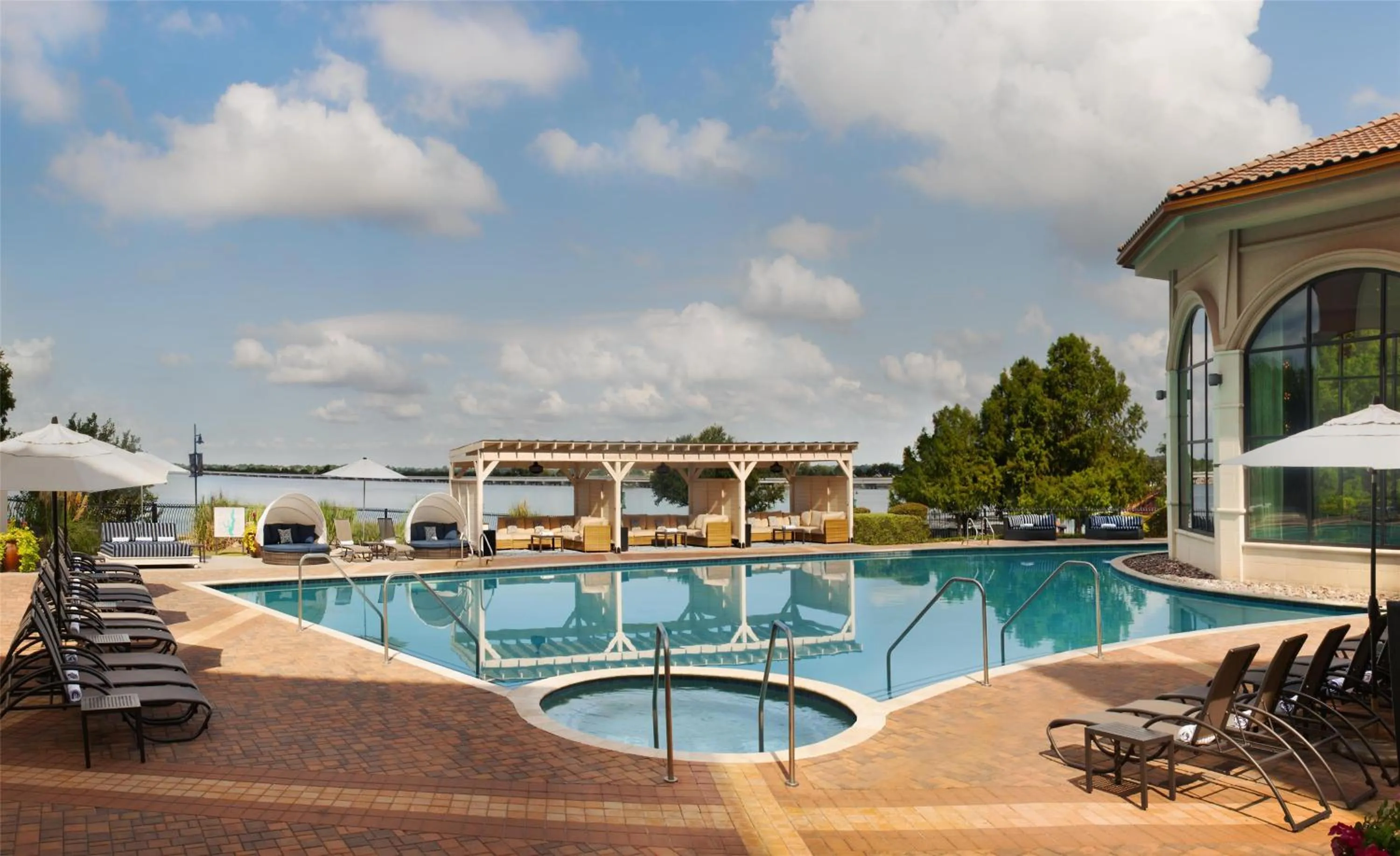 Pool view in Hilton Dallas/Rockwall Lakefront Hotel