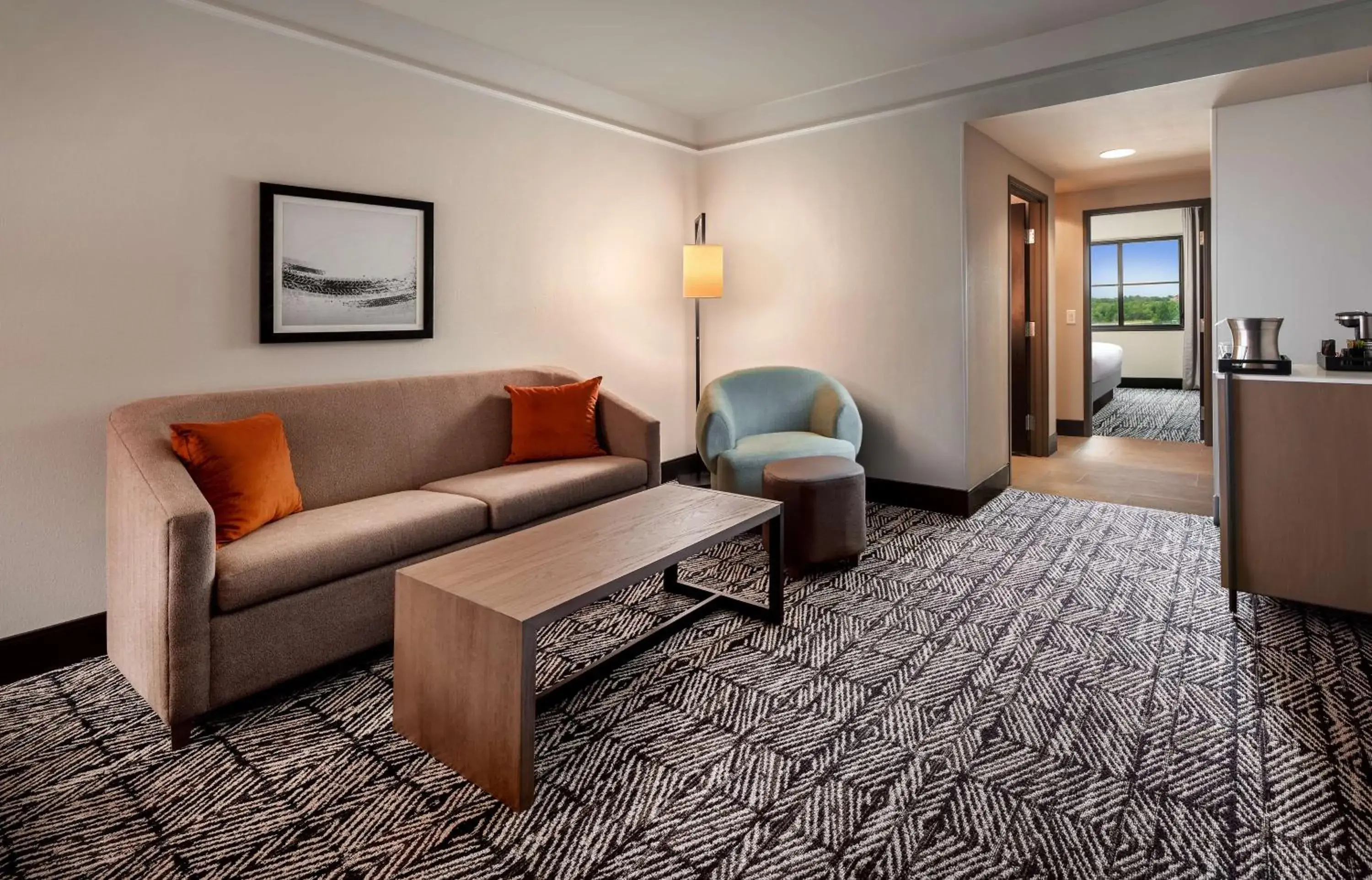 One-Bedroom King Suite in Hilton Dallas Southlake Town Square One-Bedroom King Suite in Hilton Dallas Southlake Town Square