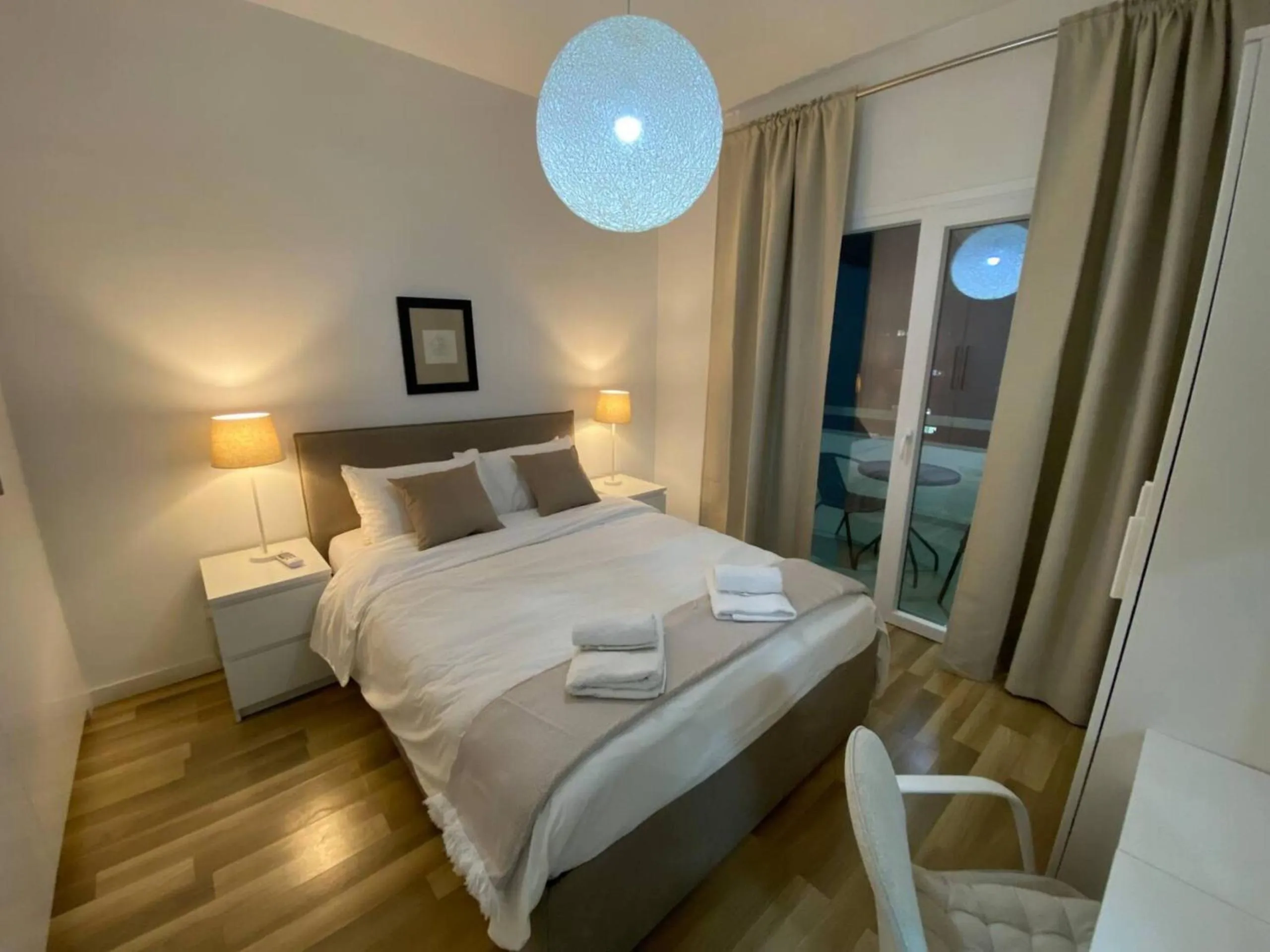 Bedroom, Bed in SeaBreeze City Center Flats by TrulyCyprus