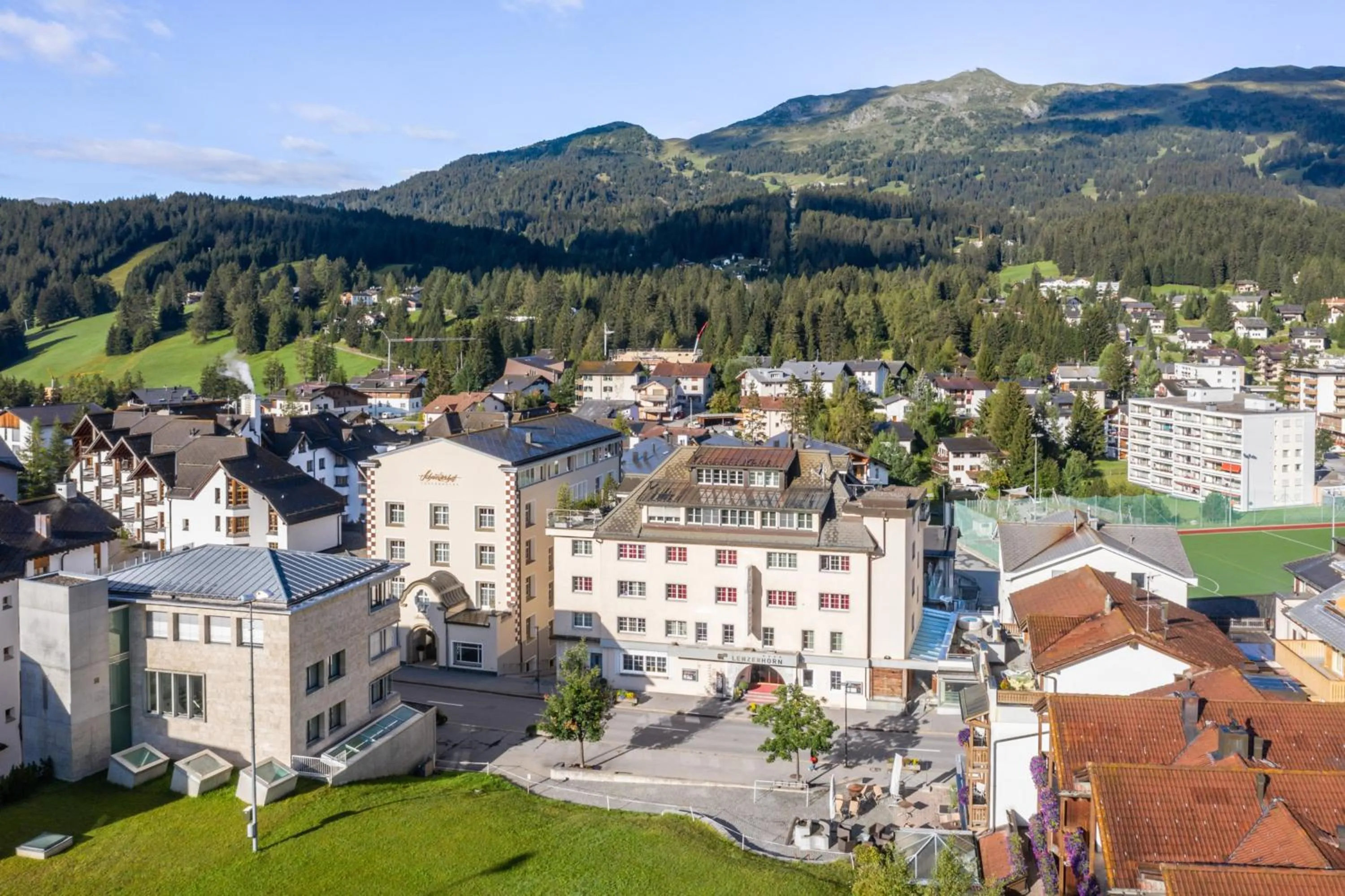 Bird's eye view in Hotel Lenzerhorn - Alpine Stay, Spa & Savour