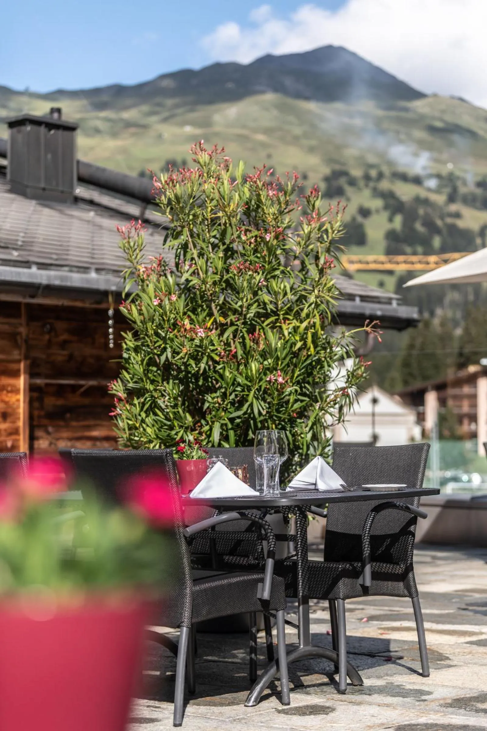 Balcony/Terrace in Hotel Lenzerhorn - Alpine Stay, Spa & Savour