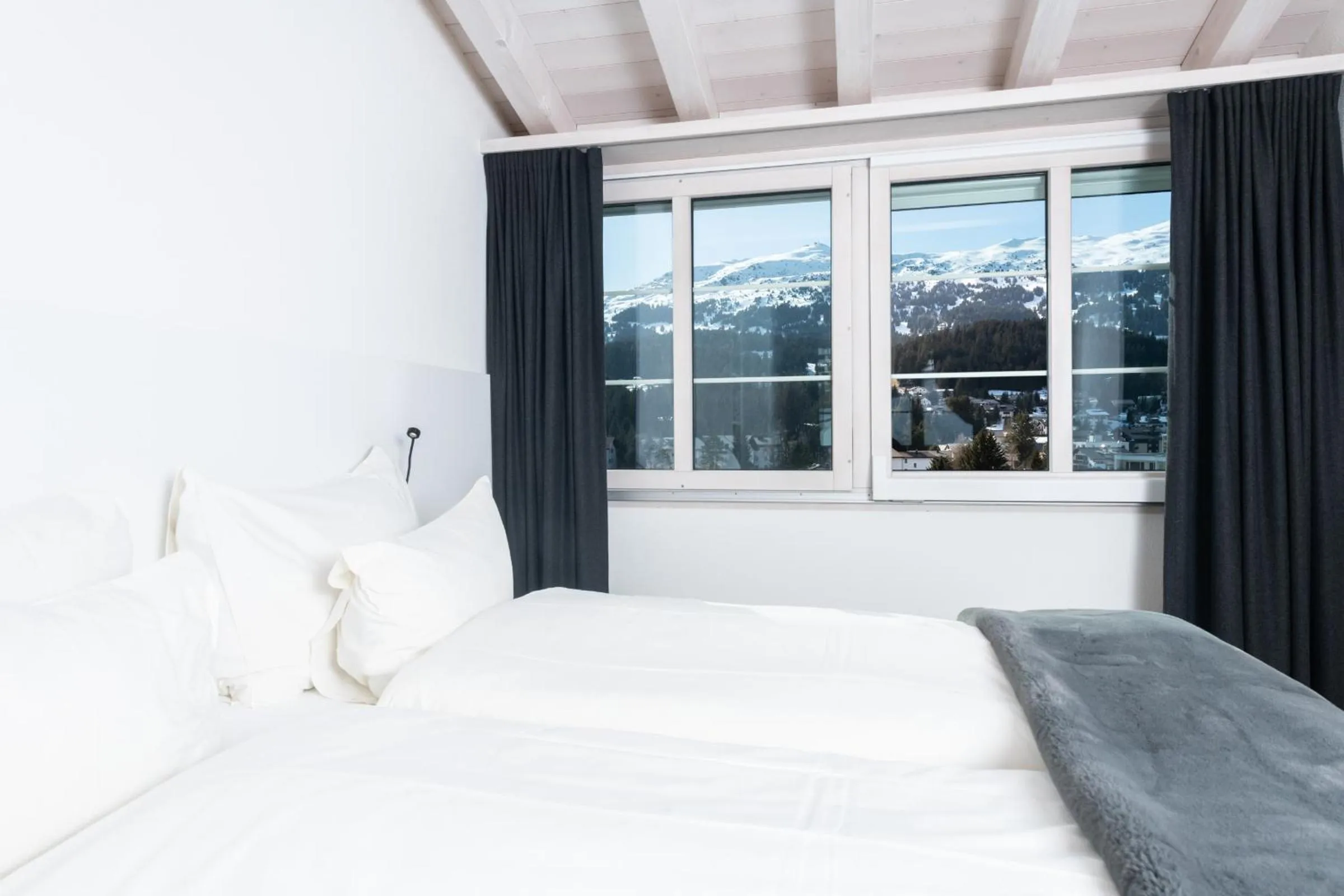Photo of the whole room, Bed in Hotel Lenzerhorn - Alpine Stay, Spa & Savour